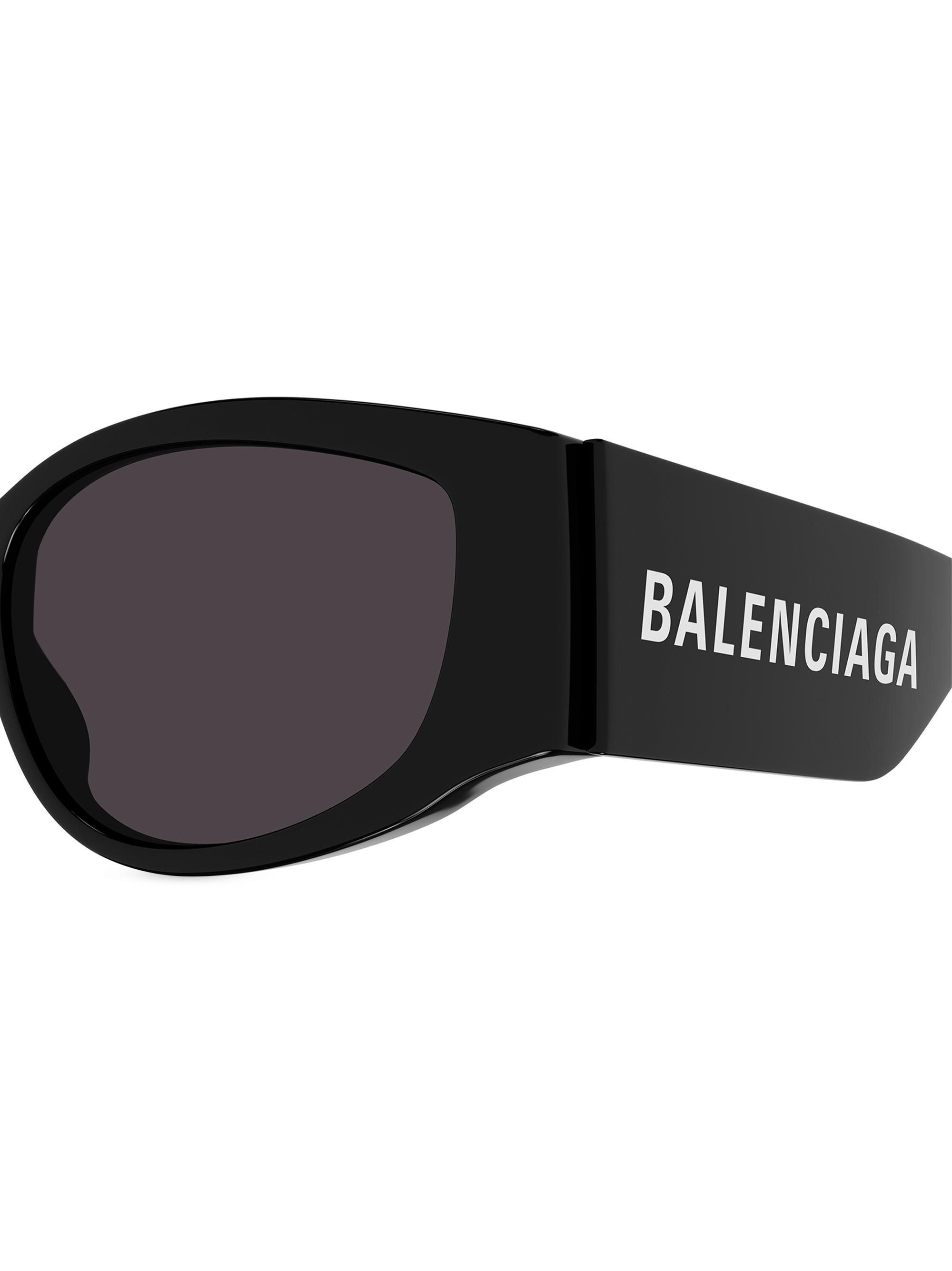 m*g様 balenciaga サングラス ホワイト の ウィメンズ Dynasty Rectangle サングラス | Balenciaga