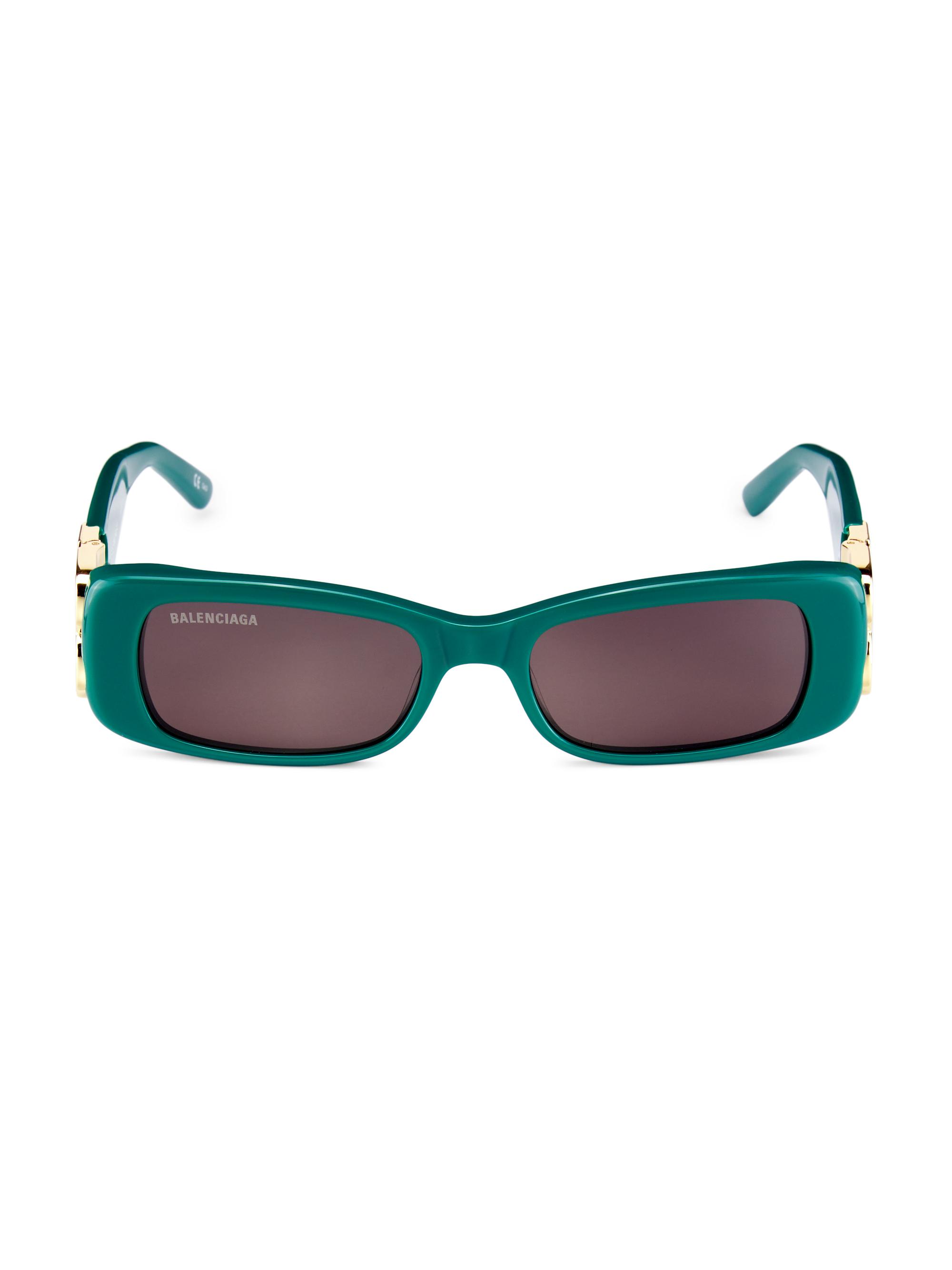 Balenciaga Dynasty 51MM Rectangular Sunglasses | Saks Fifth Avenue