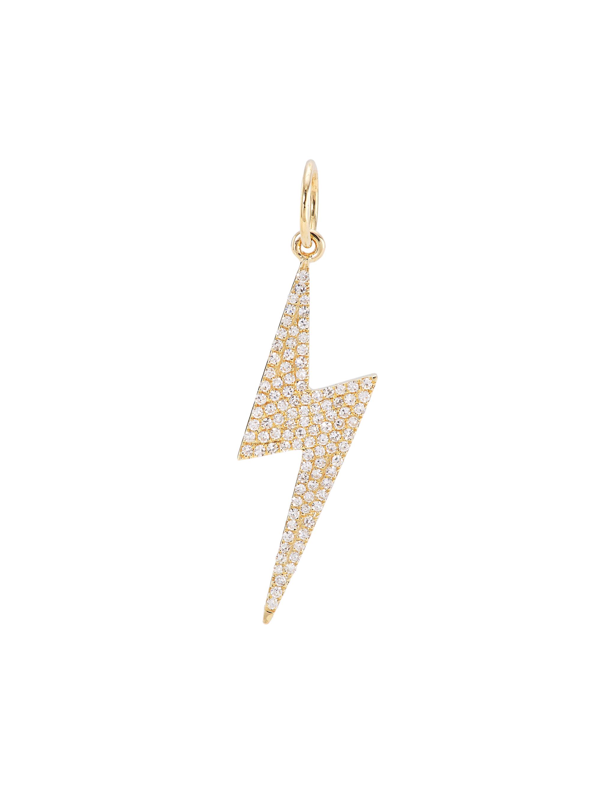 Saks Fifth Avenue Collection Women's 14K Yellow Gold & 0.28 TWC Diamond Lightning Bolt Charm - Yellow Gold