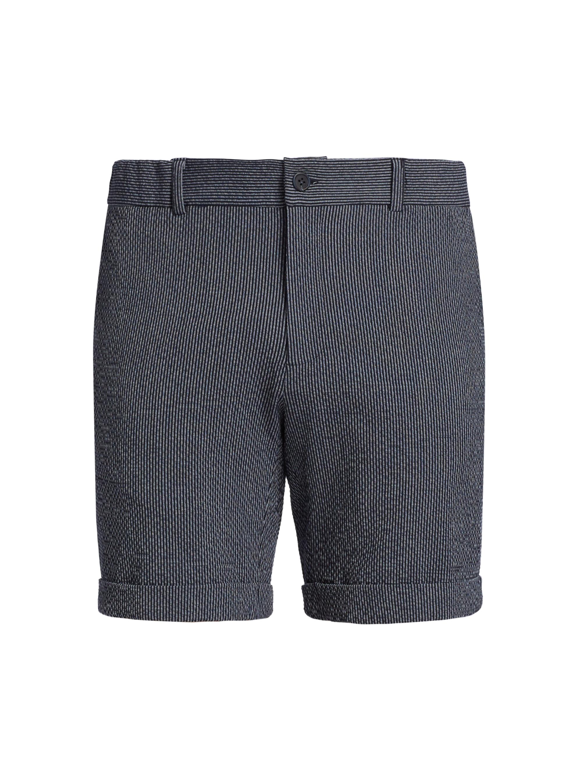 Saks Fifth Avenue Men's COLLECTION Seersucker Shorts - Navy Blazer