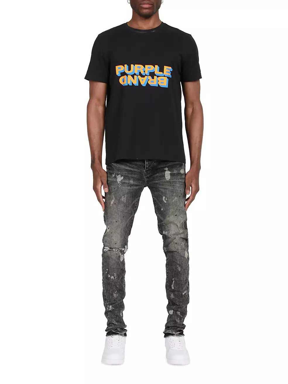 Purple Brand P001 Bleach Clean Light Jeans - Blue - Due West