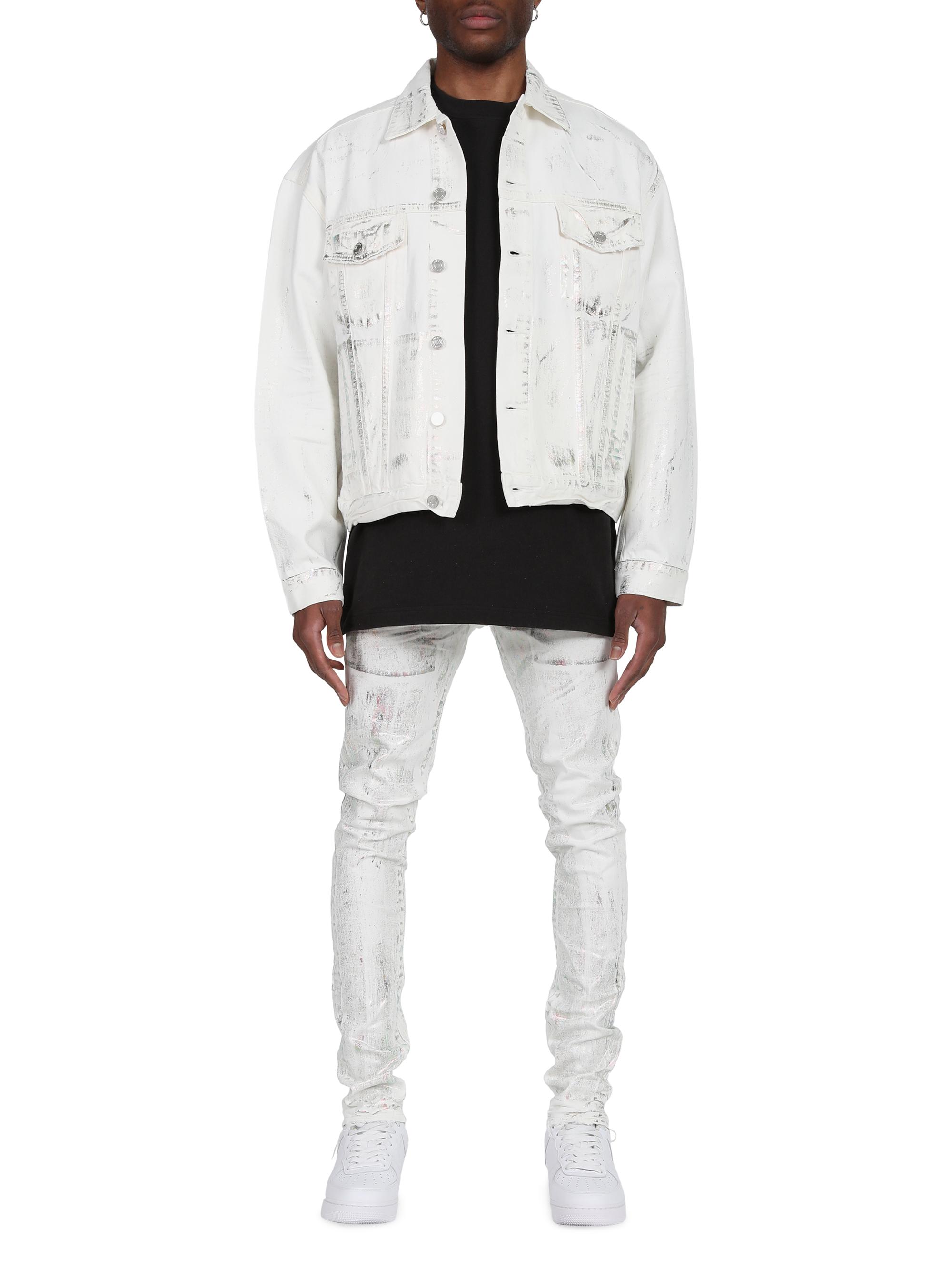 Purple Brand P001 X-Ray Foil Low-Rise Skinny Jeans | Saks Fifth Avenue