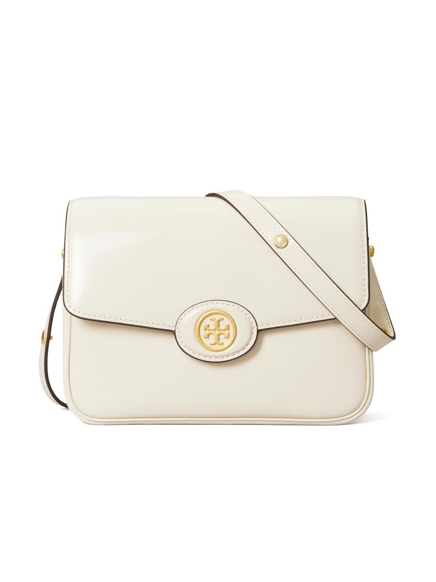 Tory Burch Robinson Spazzolato Leather Shoulder Bag | Saks