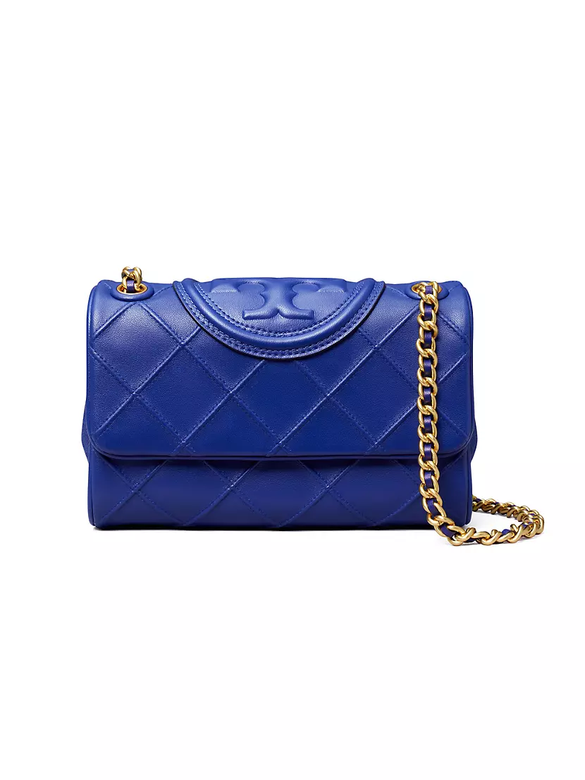 Small fleming convertible leather bag - Tory Burch - Women