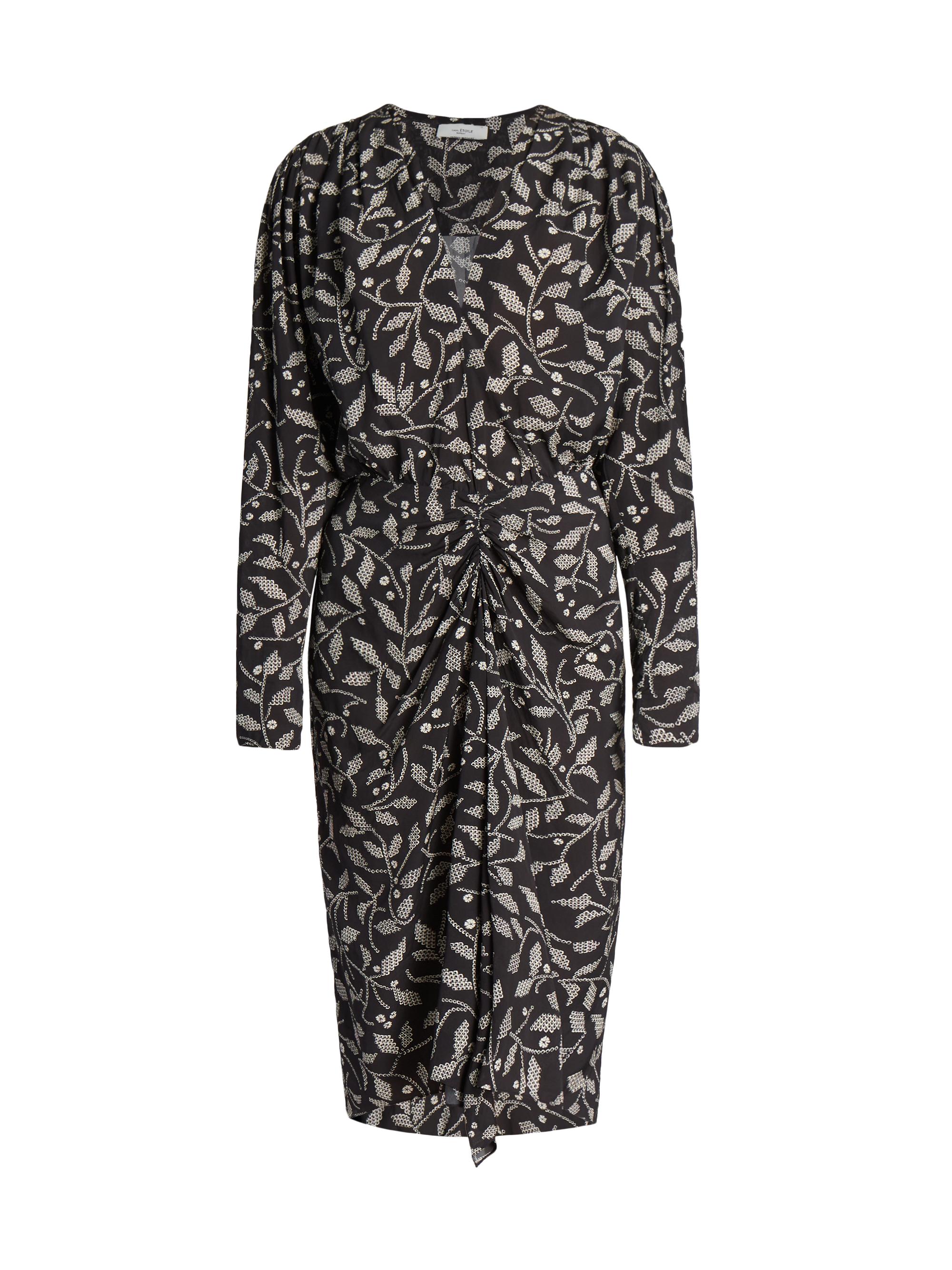 Isabel Marant Étoile Women's Danalia Gathered Leaf Cocktail Dress - Black