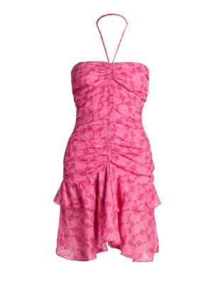 Isabel Marant Étoile Women's Ilanka Floral Minidress - Fuchsia