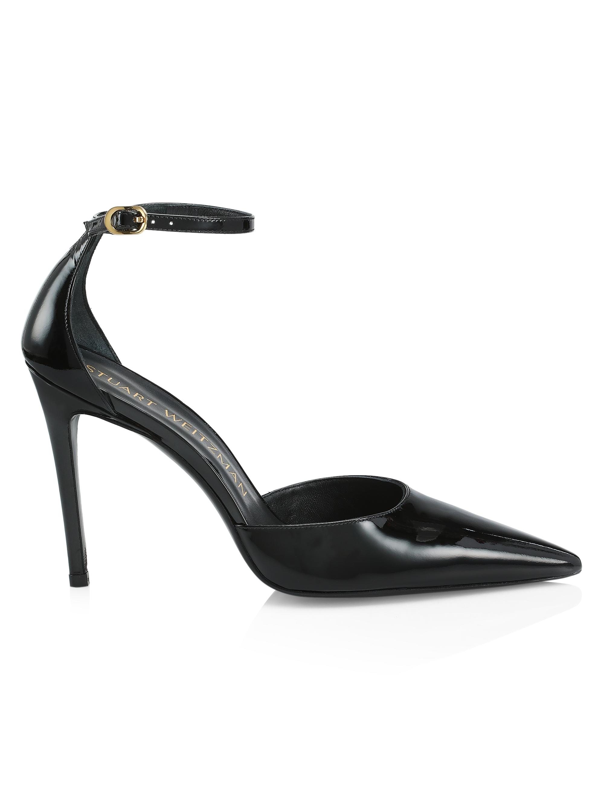 Stuart Weitzman Women's Stuart 100 Leather D'Orsay Pumps - Black