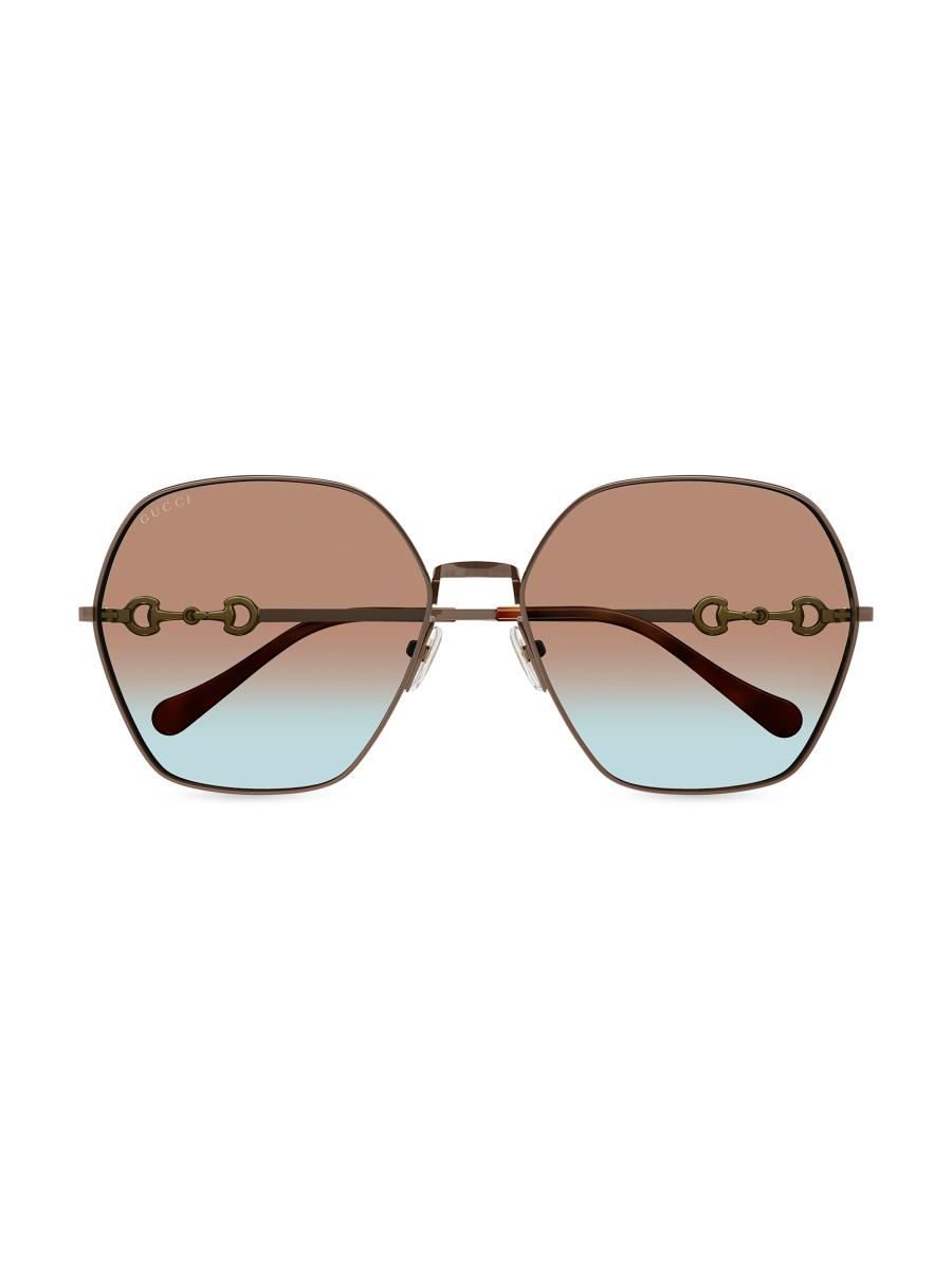 小物 GUCCI Horsebit side logo sunglasses 680871_J1691_1012_001_100_0000