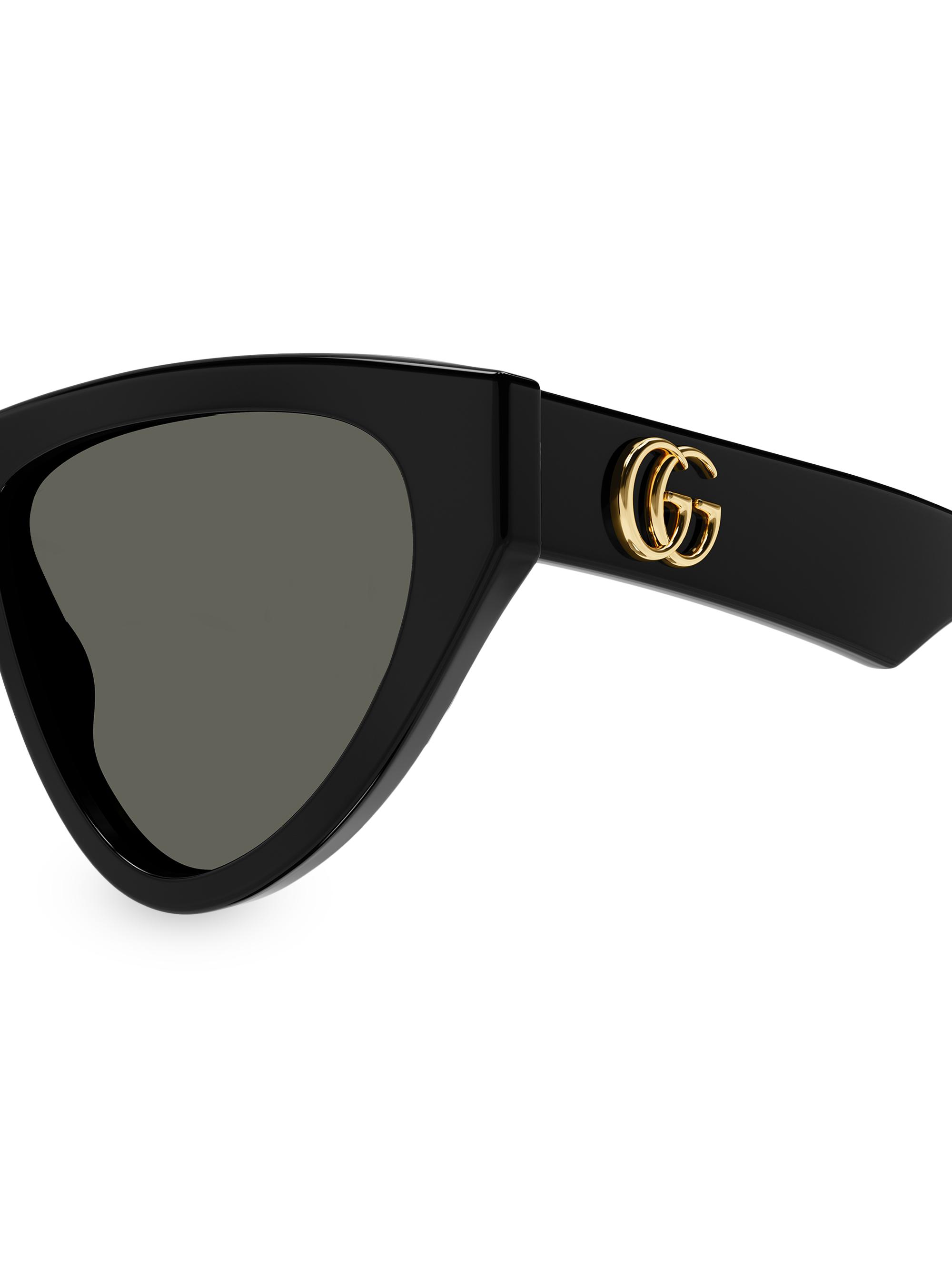gucci sunglasses cat eye black