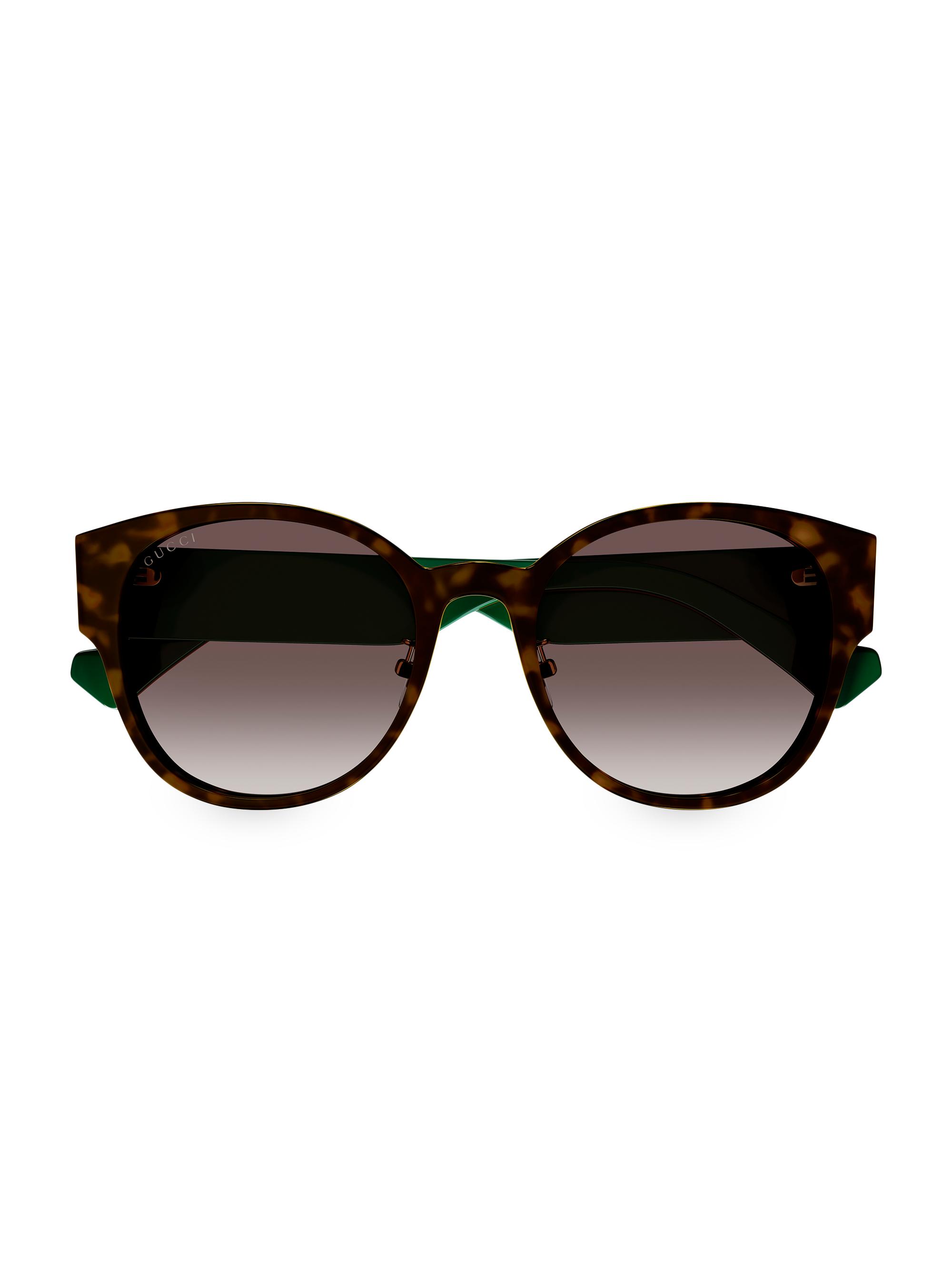 Gucci Women's Web Studi 56MM Round Sunglasses - Havana