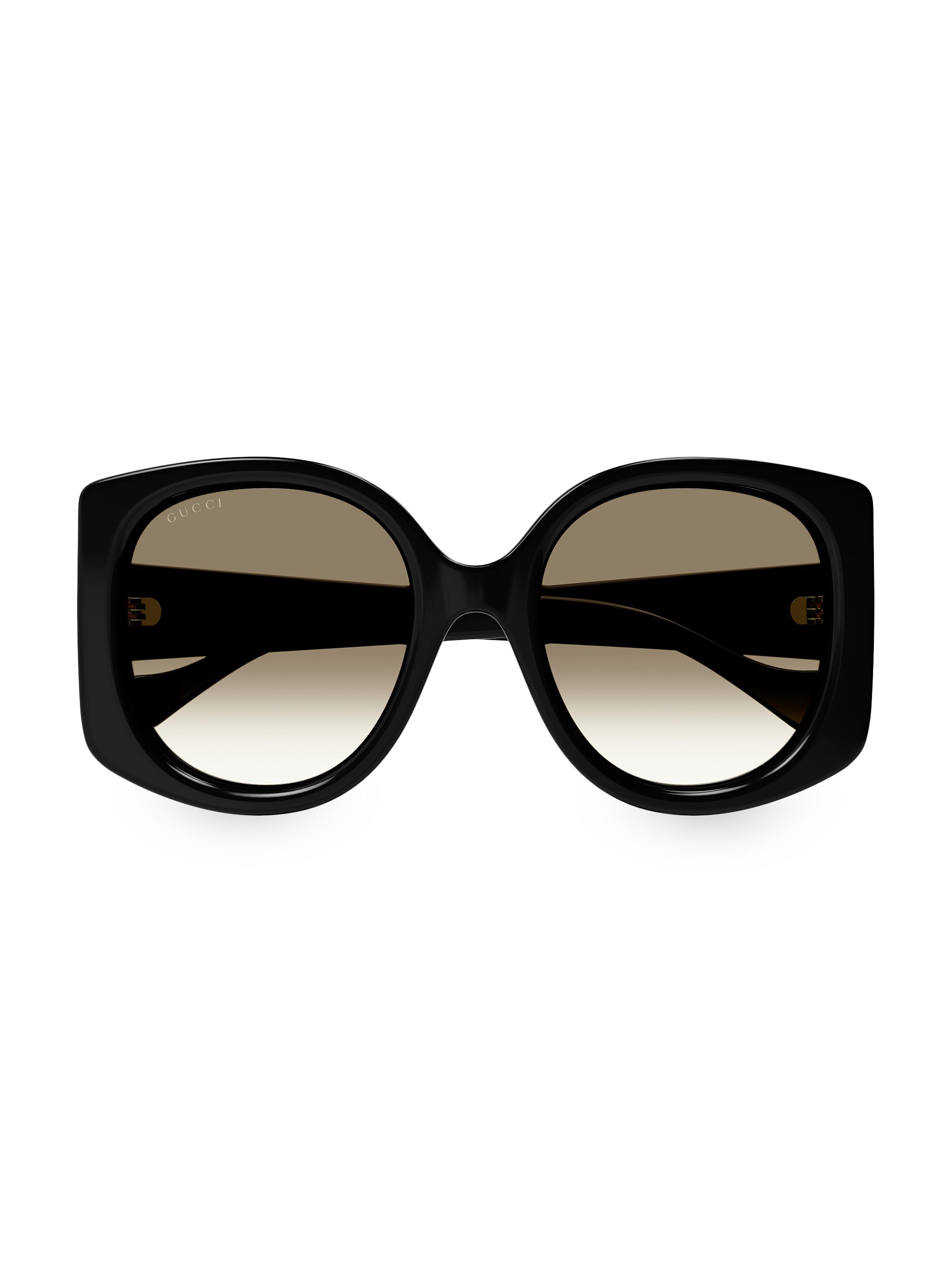 Gucci Women's GG Acetate 56MM Butterfly Sunglasses - Black
