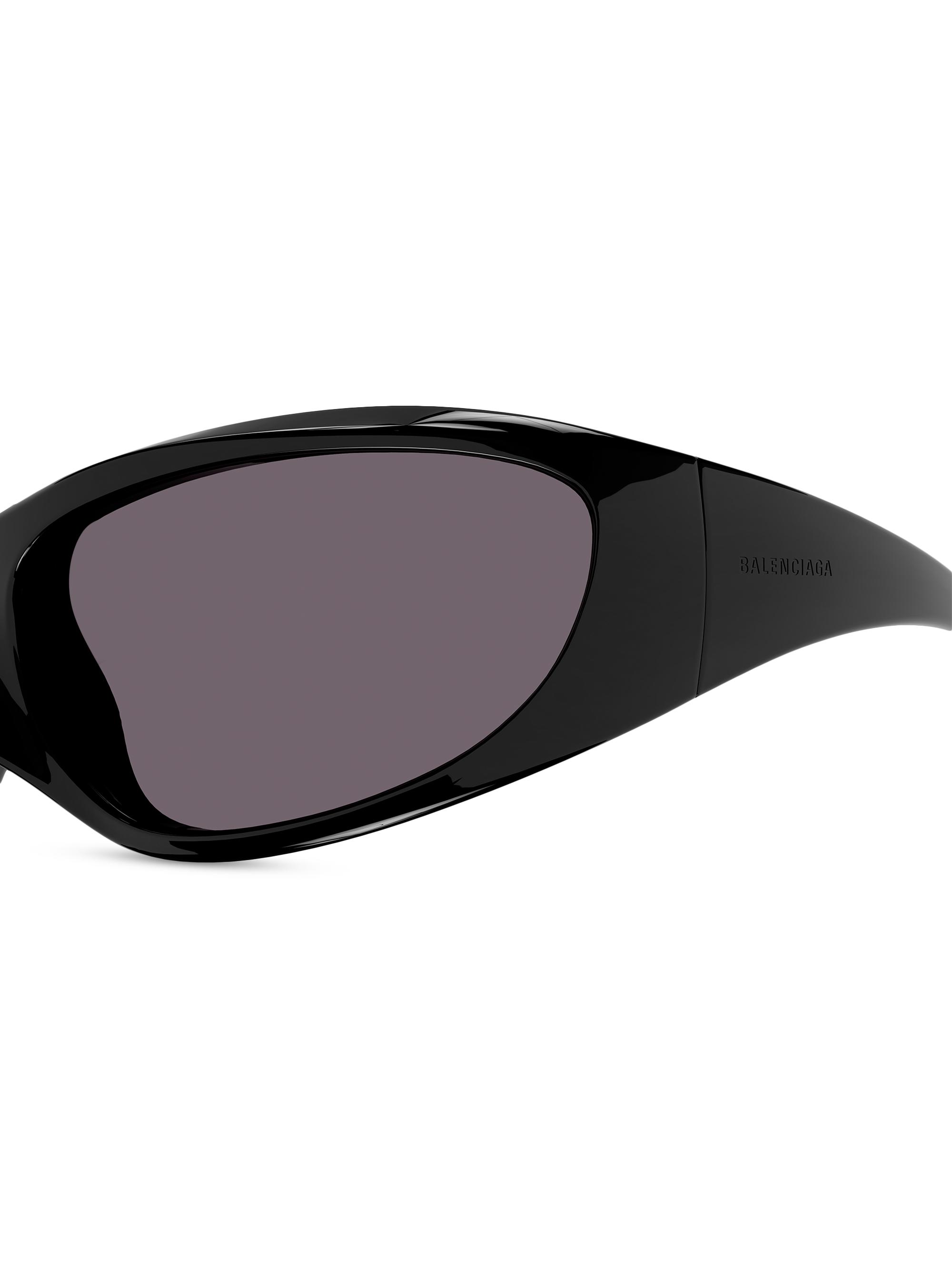 Balenciaga Skin 80MM Oval Shield Sunglasses | Saks Fifth Avenue