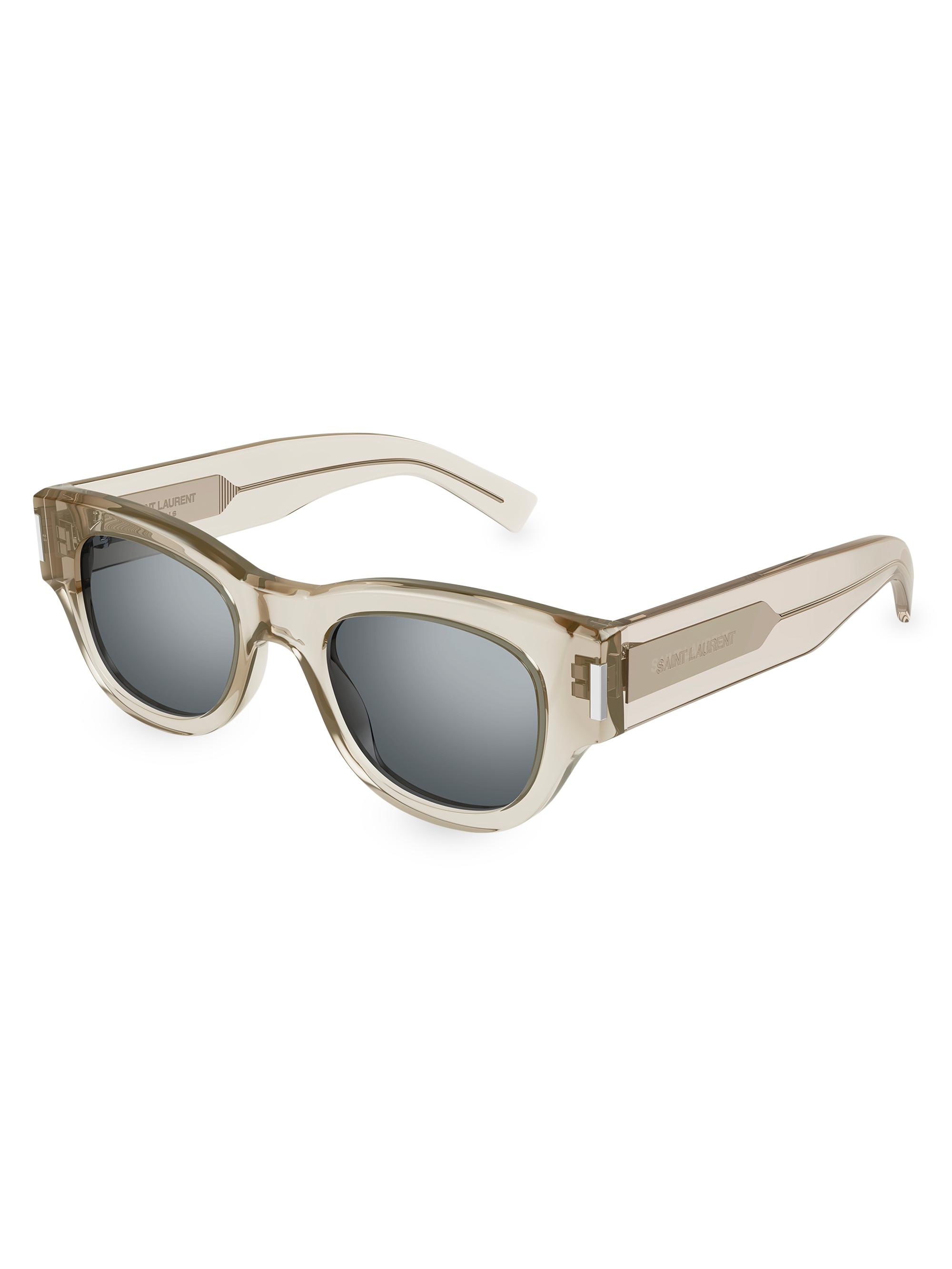 Saint Laurent Women's Naked Wirecore 49MM Cat-Eye Sunglasses - Beige