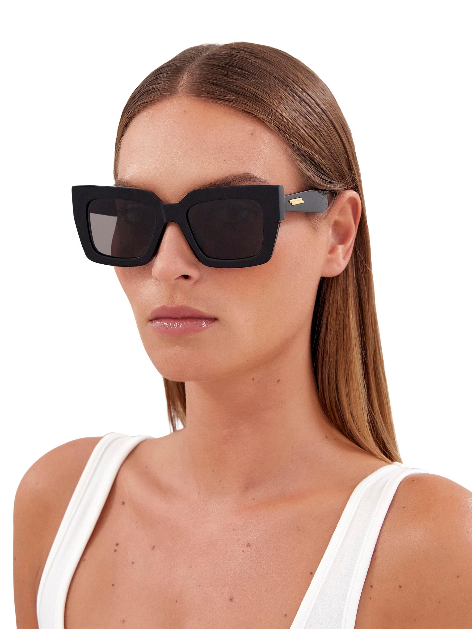 Bottega Veneta 52MM Rectangular Sunglasses | Saks Fifth Avenue display picture 1
