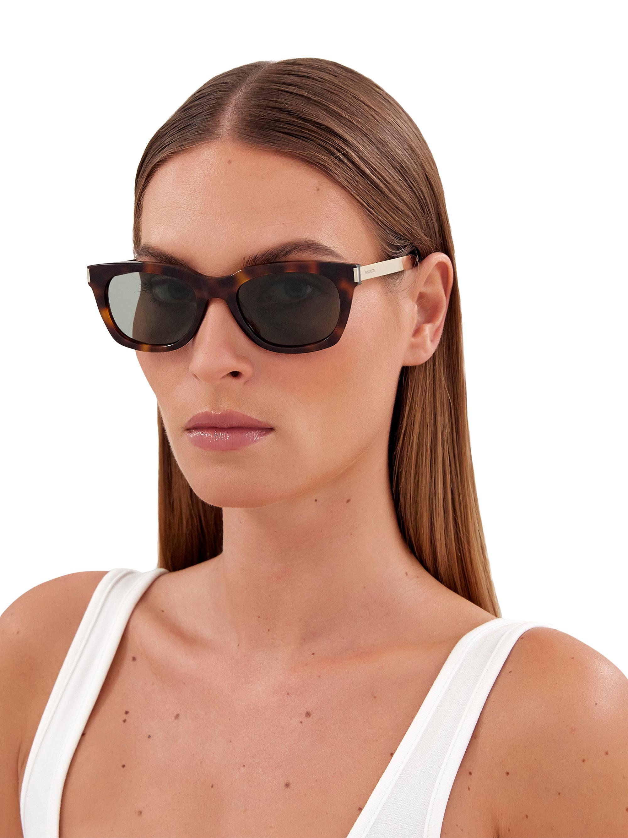 Saint Laurent Combi Corner Angle Bold 53MM Rectangular Sunglasses