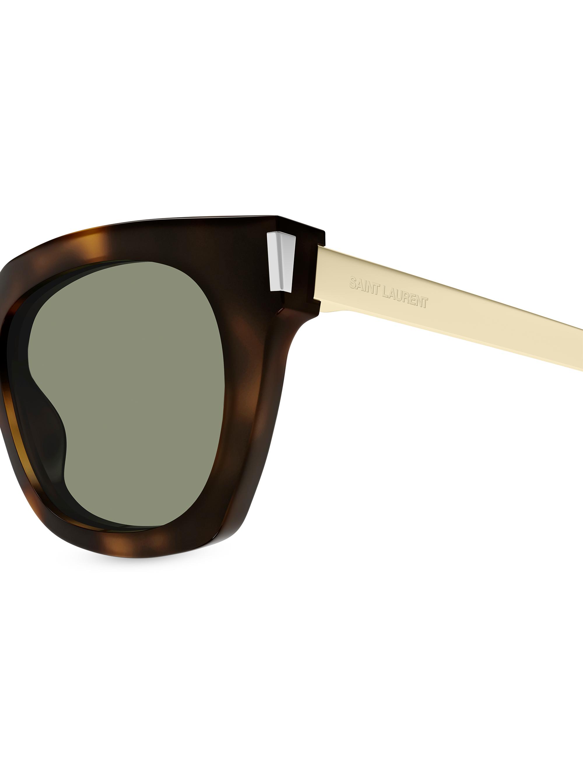 Saint Laurent Combi Corner Angle Bold 53MM Rectangular Sunglasses