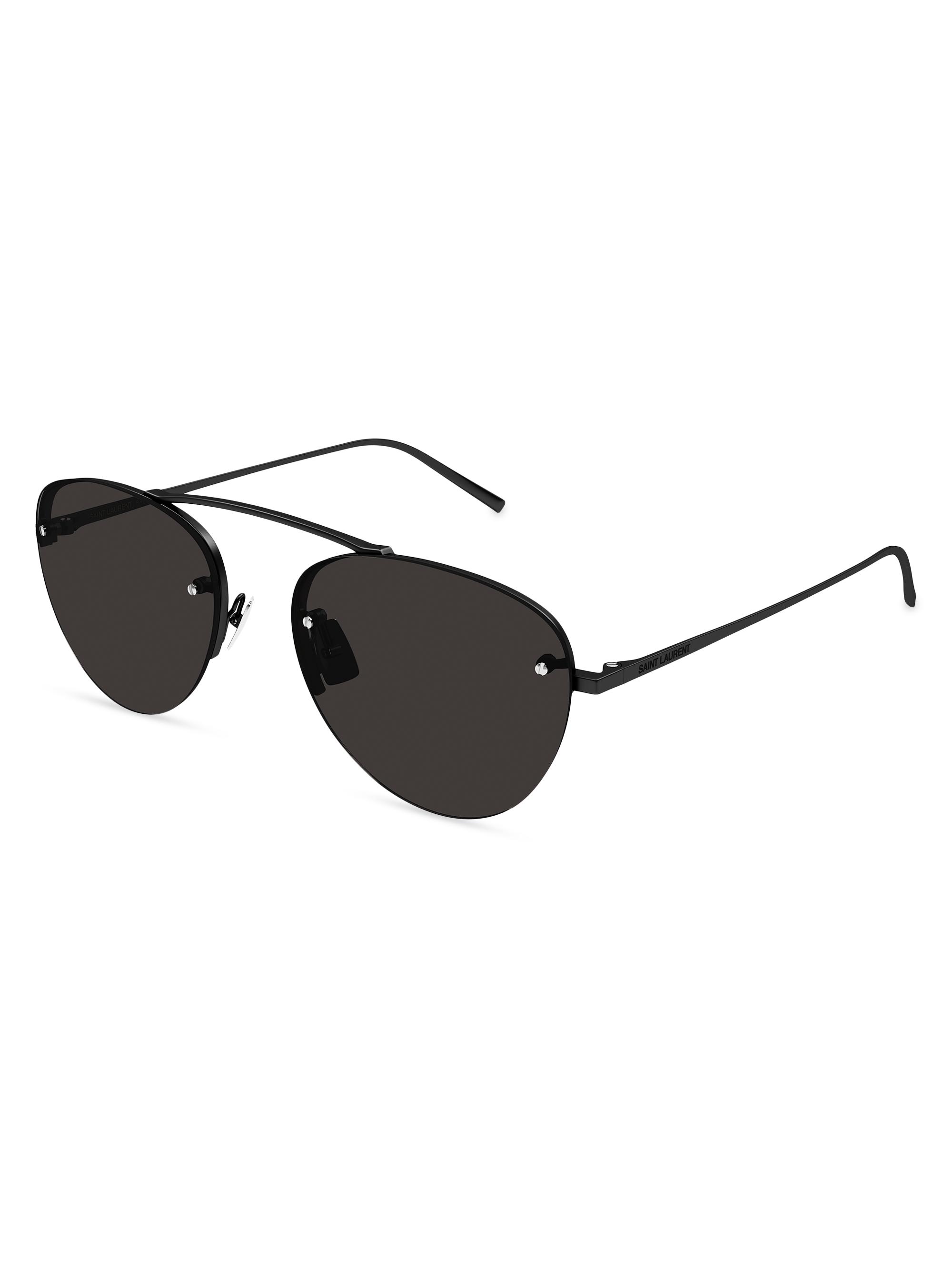 Metal High-Bridge 55MM Aviator Sunglasses