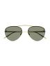 Metal High-Bridge 55MM Aviator Sunglasses