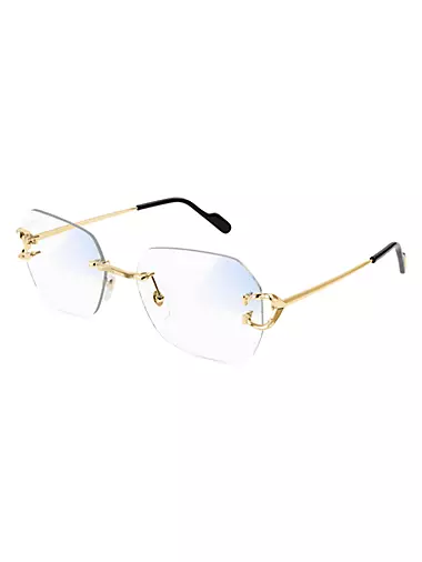 C Décor 24K Gold-Plated 57MM Glasses