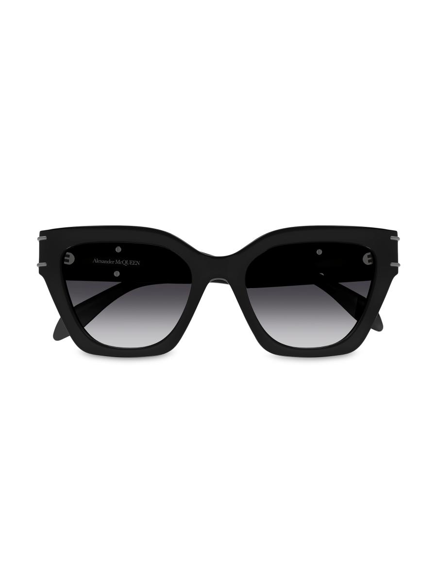McQueen Selvedge Lines 53MM Cat-Eye Sunglasses | Saks Fifth