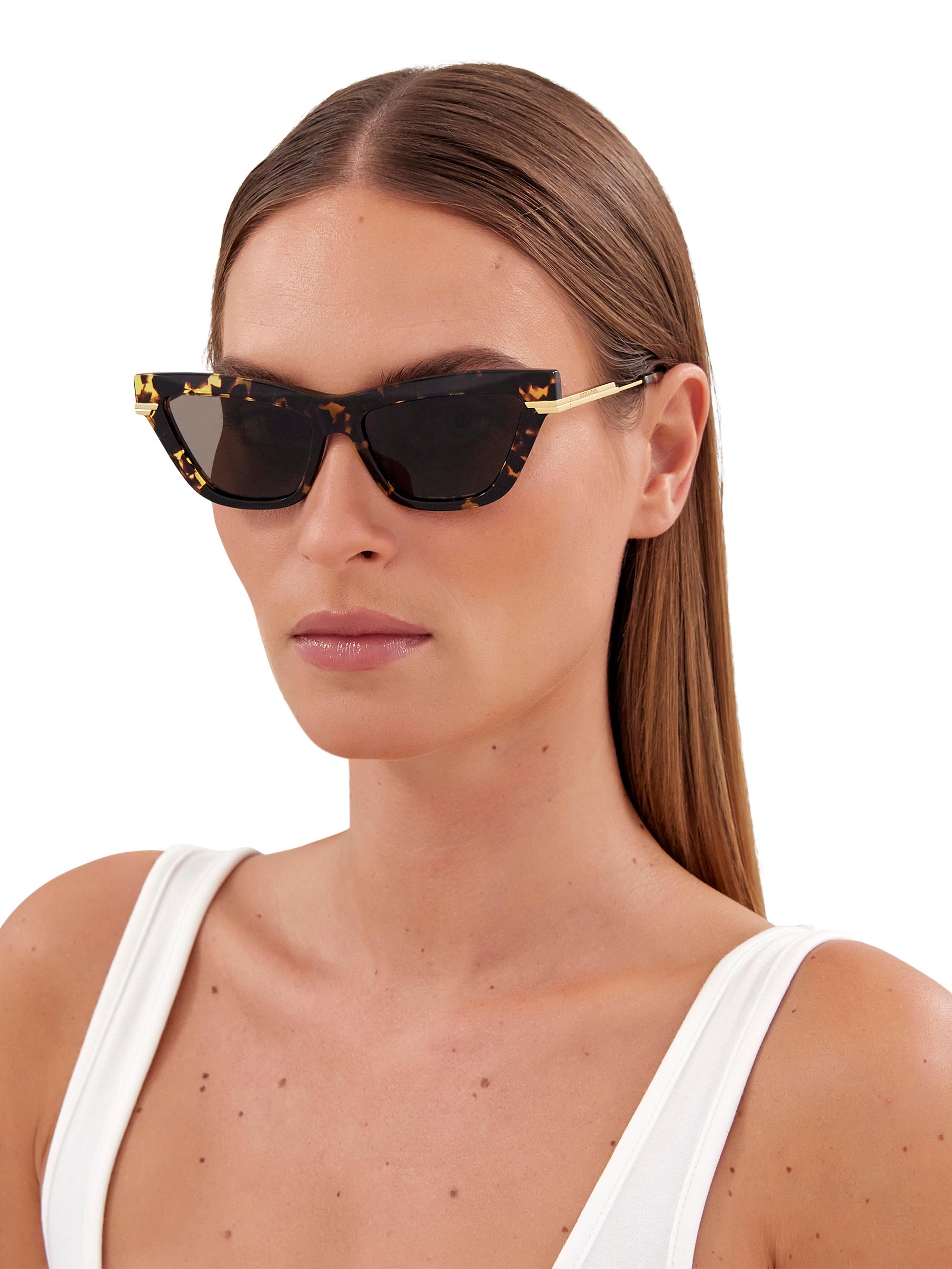 Bottega Veneta Combi Acetate 54MM Cat-Eye Sunglasses | Saks Fifth