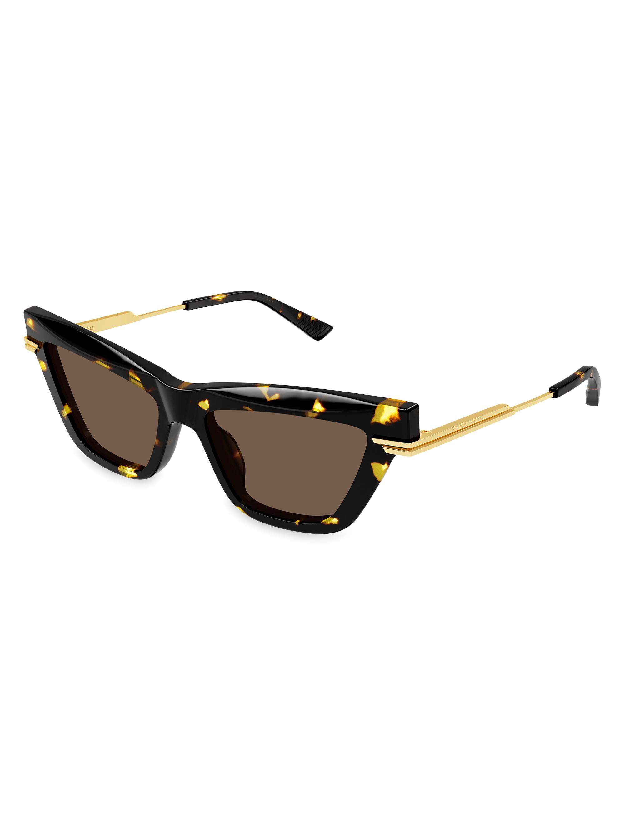 Bottega Veneta Combi Acetate 54MM Cat-Eye Sunglasses | Saks Fifth