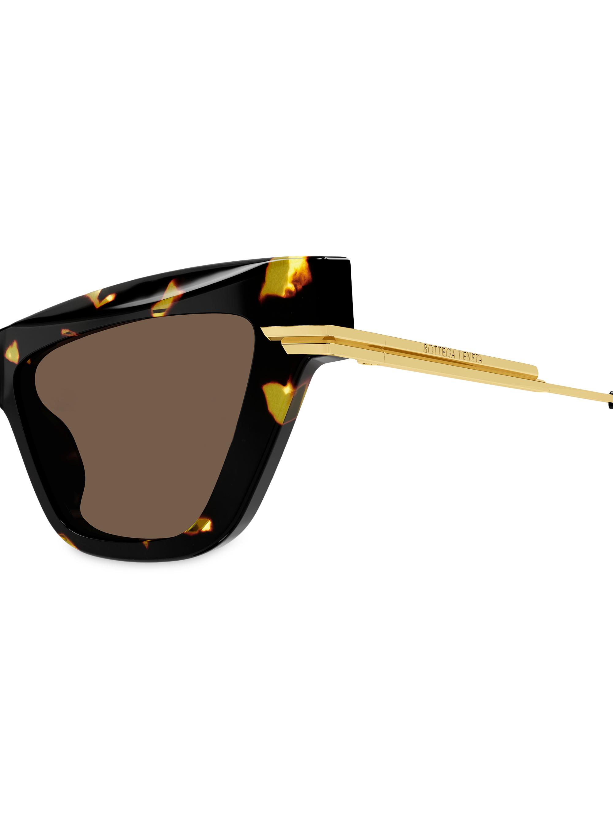 Bottega Veneta Combi Acetate 54MM Cat-Eye Sunglasses | Saks Fifth