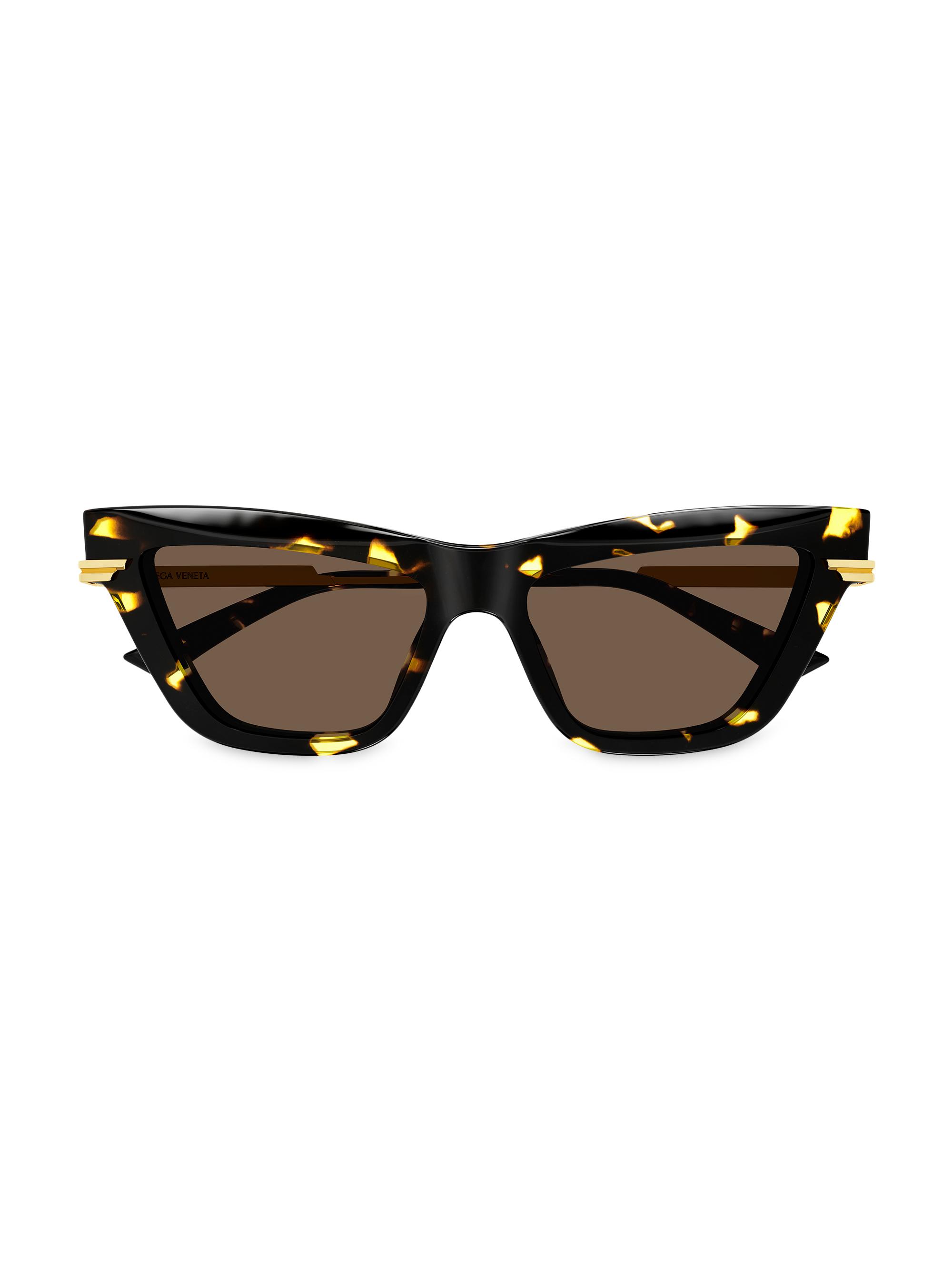 Bottega Veneta Combi Acetate 54MM Cat-Eye Sunglasses | Saks Fifth