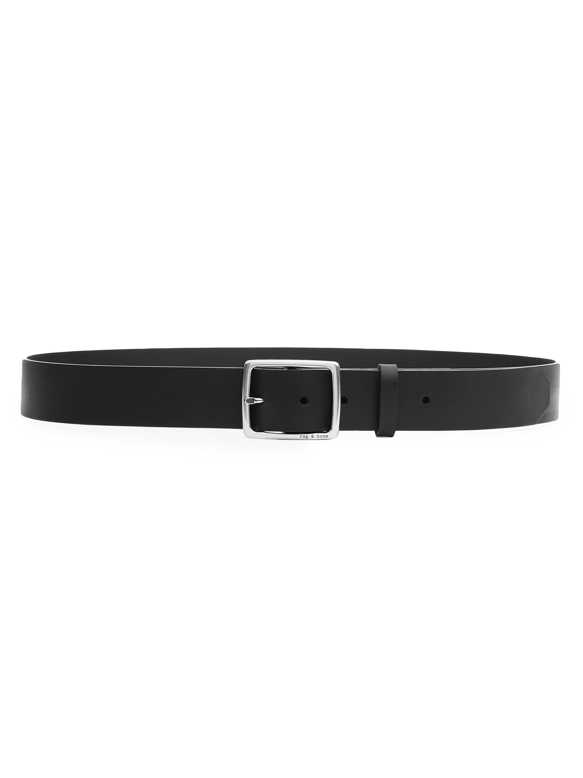 rag & bone Men's Rugged Leather Belt - Brown