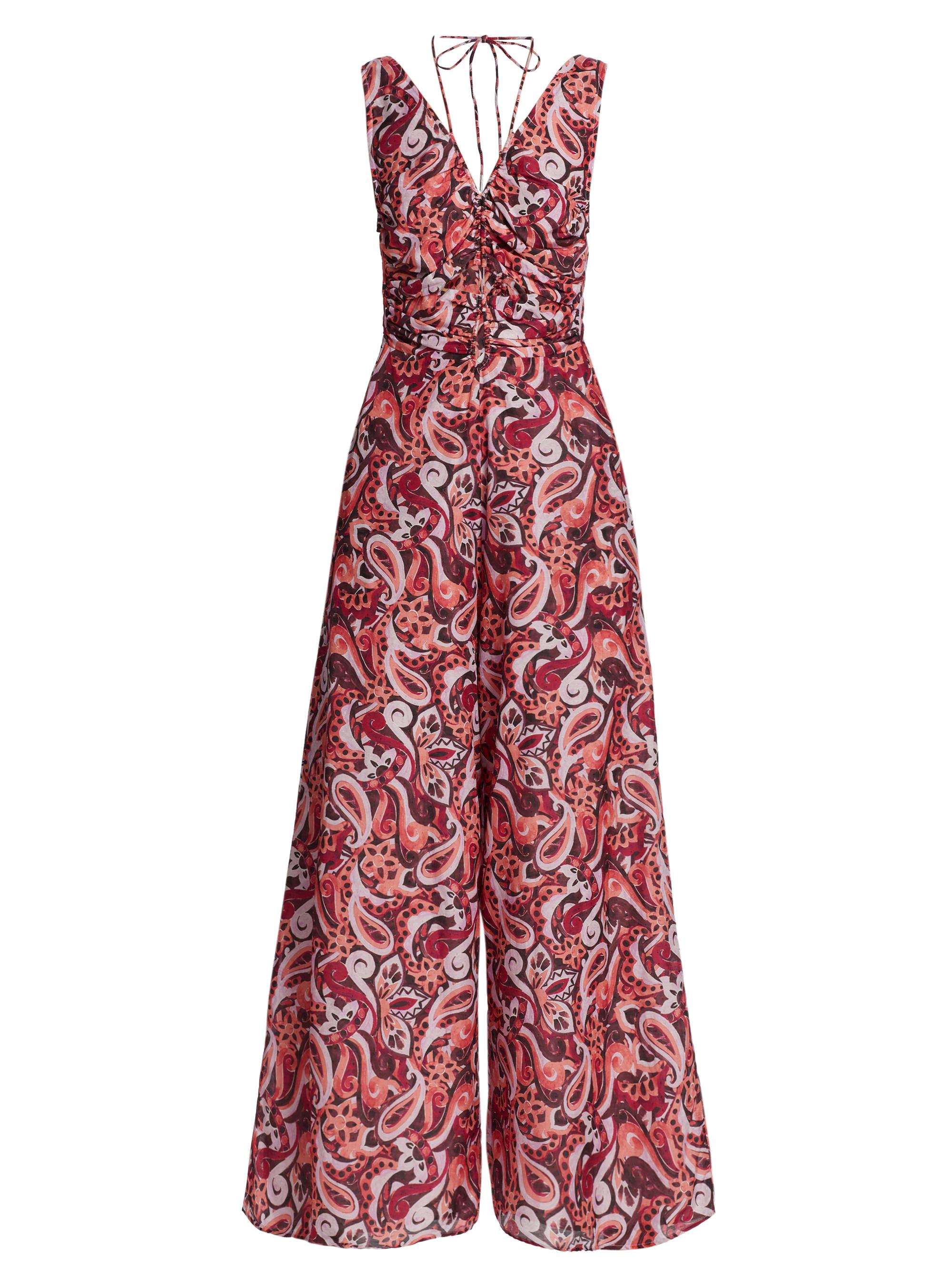 Magali Pascal Women's Sevres Printed Silk-Blend Jumpsuit - Painted Paisley