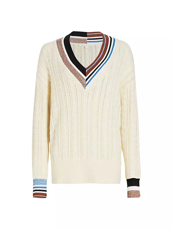 Rory Cotton-Blend Cable-Knit Sweater