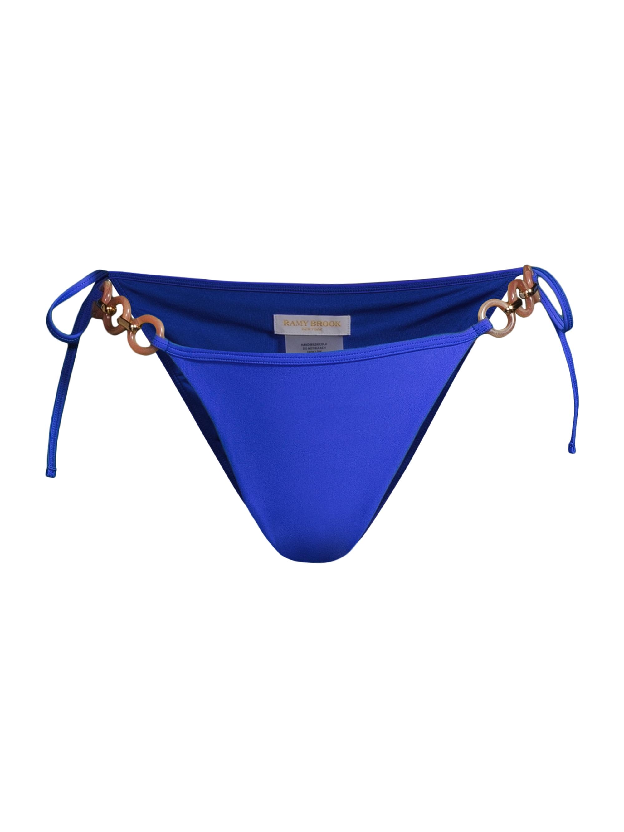 Ramy Brook Women's Jazzy O-Ring String Bikini Bottom - Paradise Blue