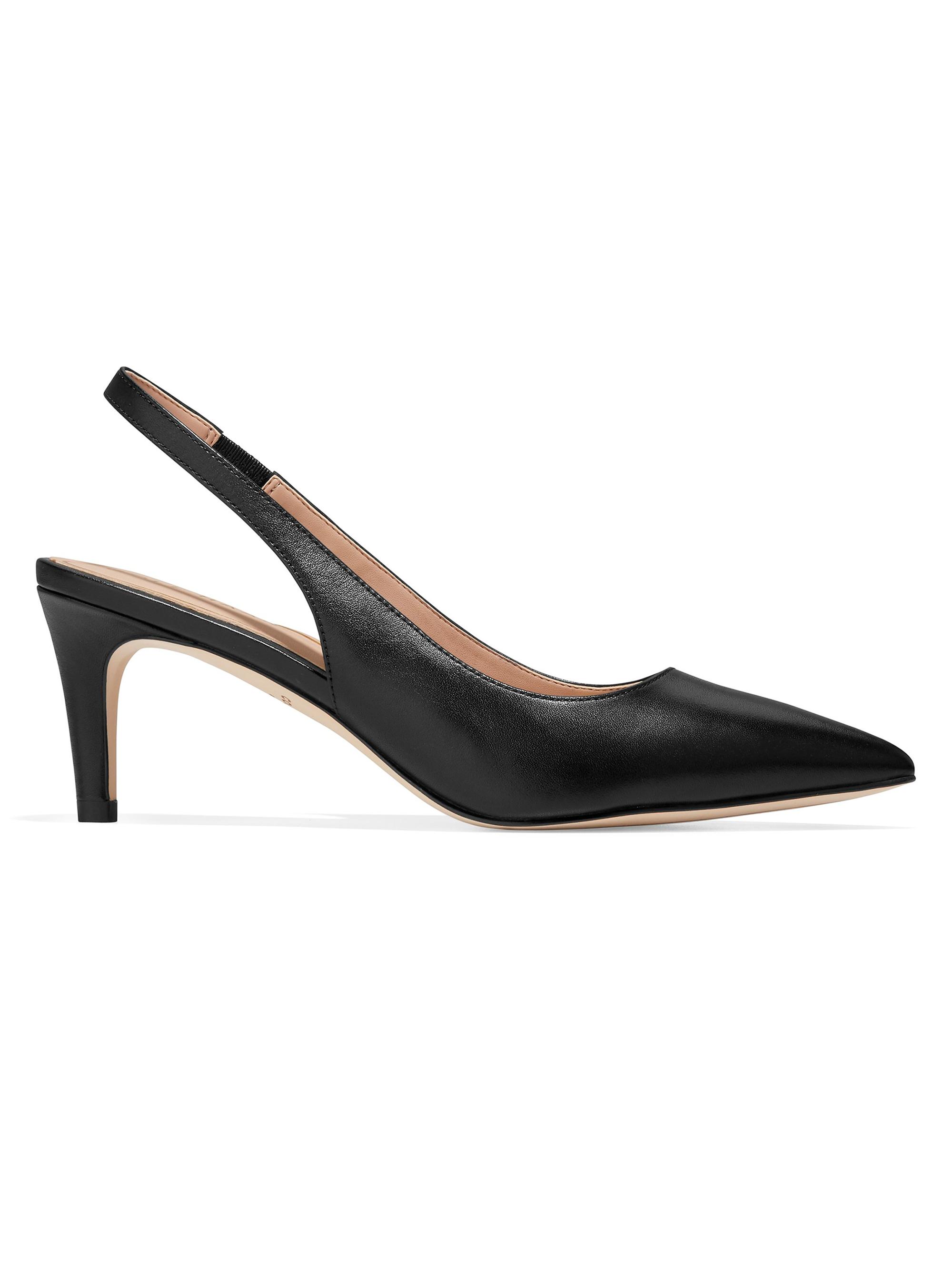 Cole Haan Women's Vandam Leather Slingback Pumps - Black