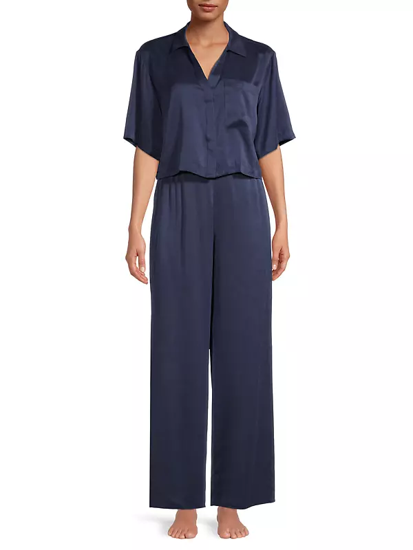 Shop Lunya Two-Piece Silk Fifth Avenue Set Pajama | Saks