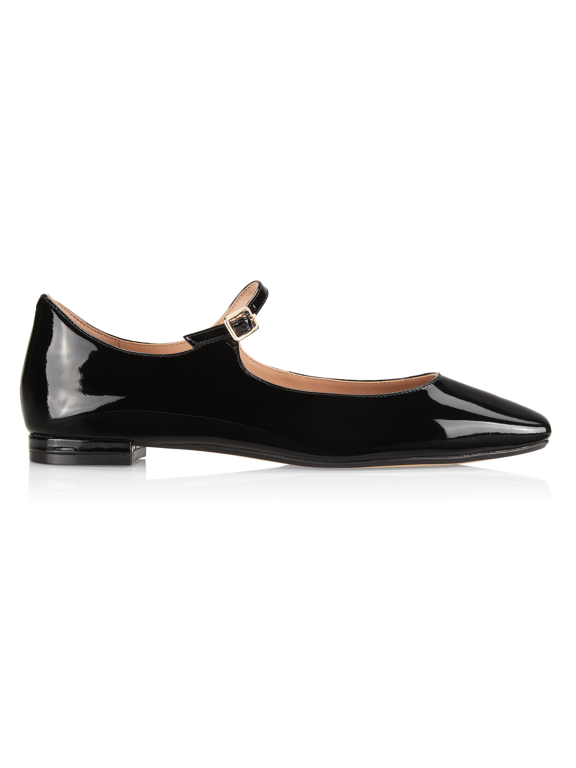 Cole Haan Women's Bridge Patent Leather Mary Jane Flats - Black