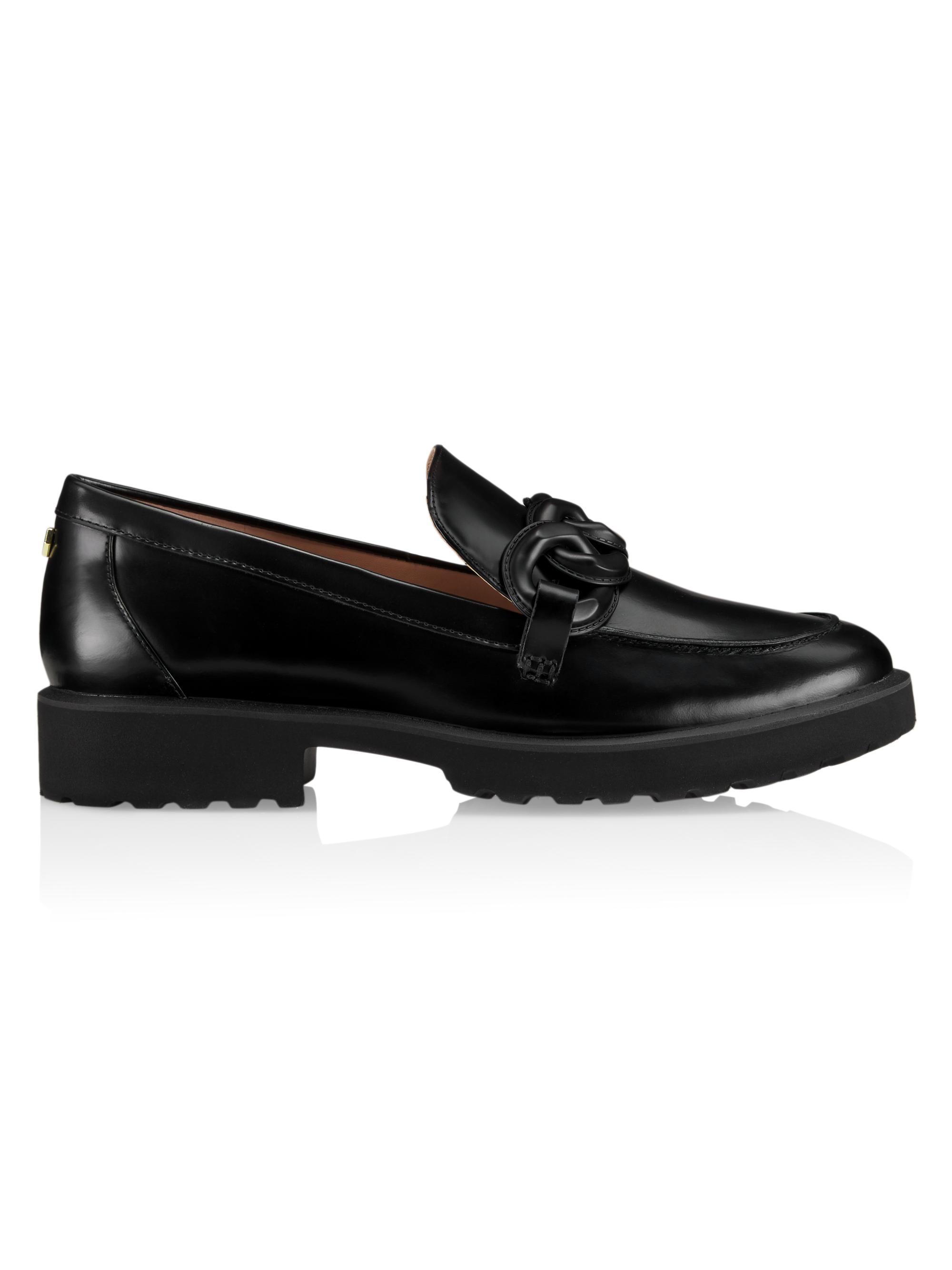 Cole Haan Geneva Chain Leather Loafers | Saks Fifth Avenue