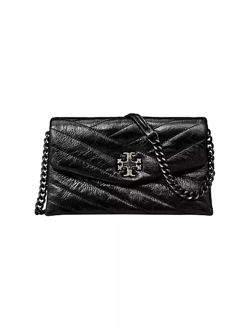 Tory Burch Black Kira Chevron Quilted Leather Crossbody Bag, Best Price  and Reviews