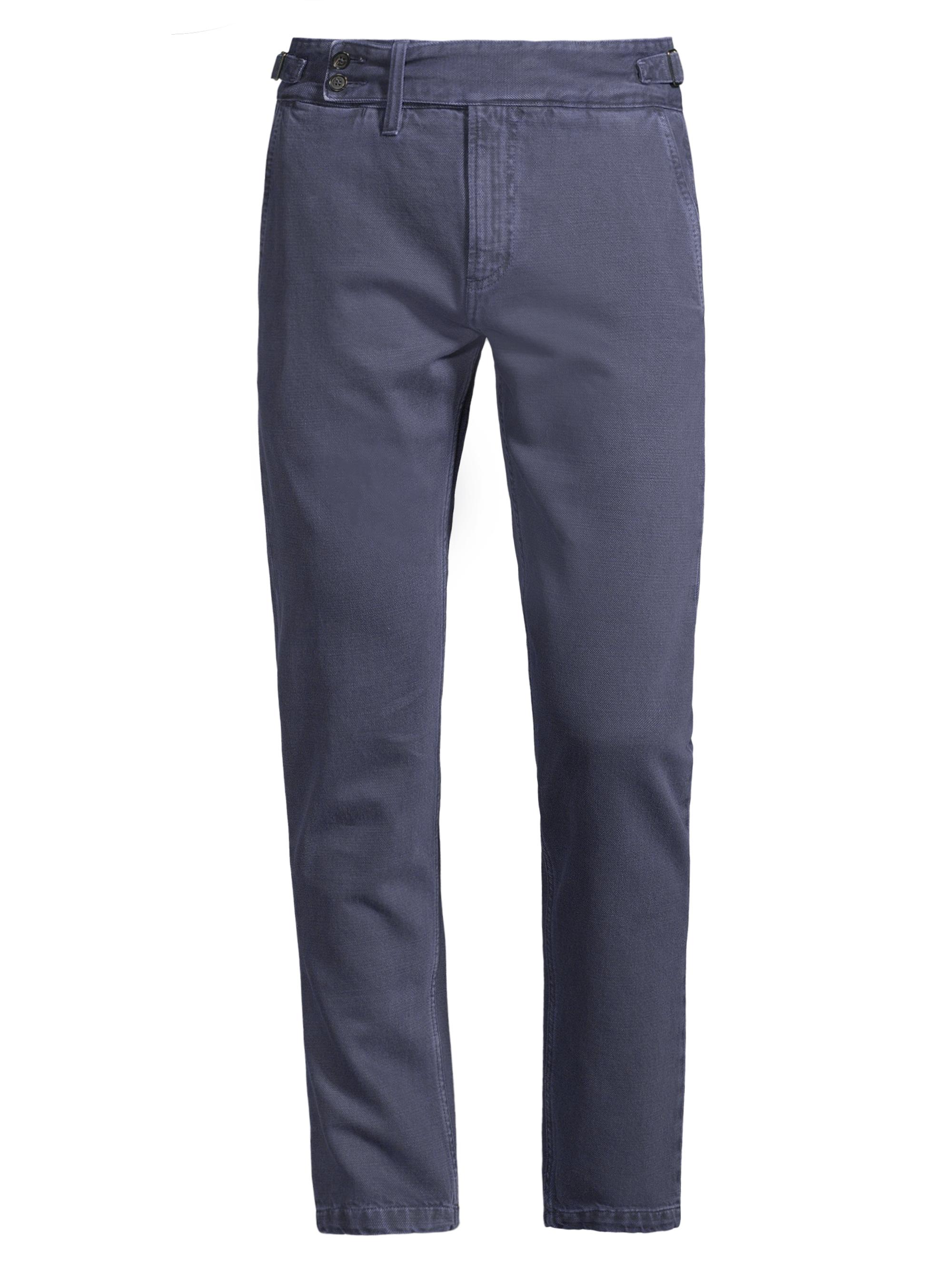 Isaia Men's Denim Suit Pants - Navy
