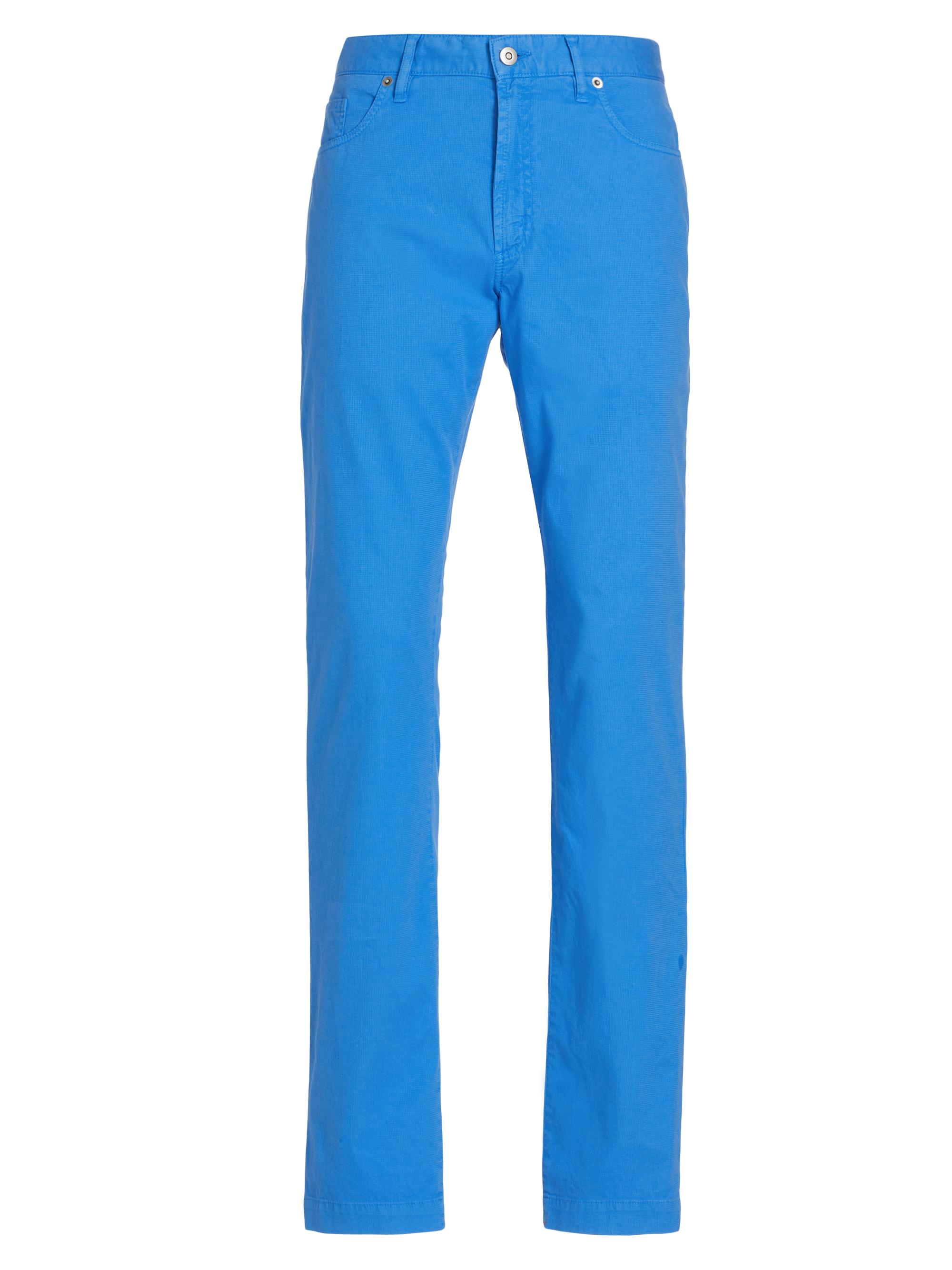 Saks Fifth Avenue Men's Slim-Fit Cotton Pants - Smoke Gray