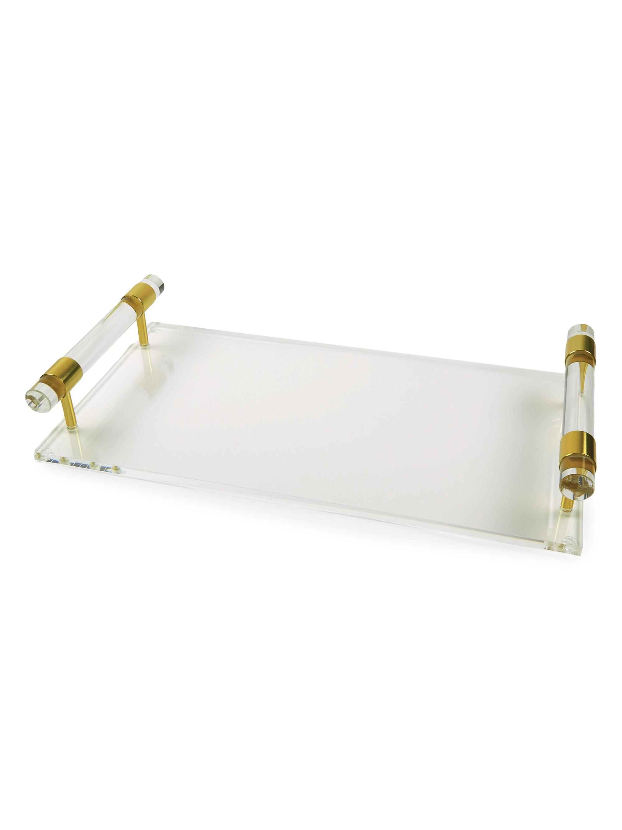 Tizo Clear Rectangular Tray - Clear