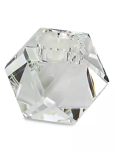 Crystal Diamond-Cut Votive Candleholder