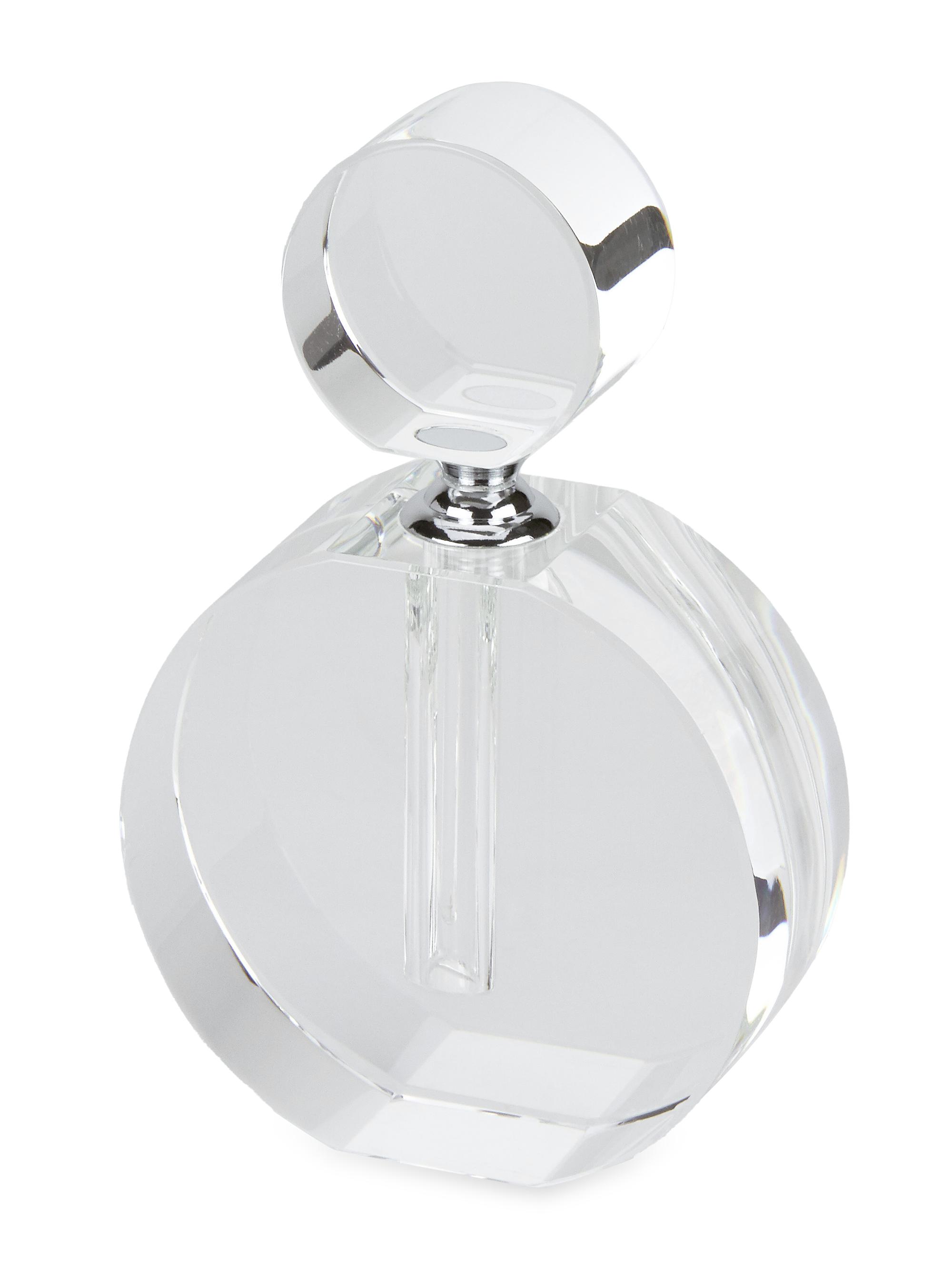 Clear Crystal Flat Perfume Bottle