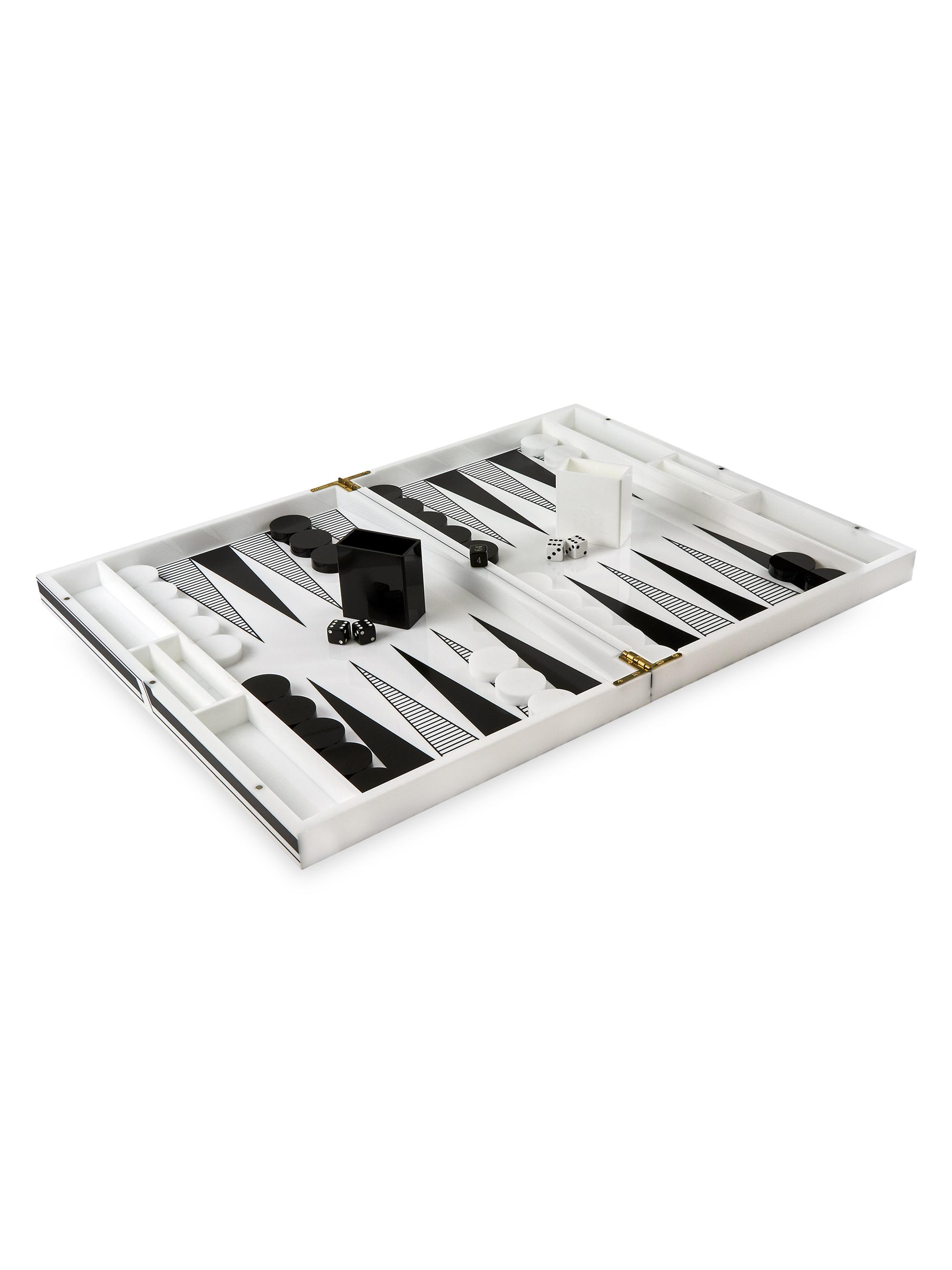 Lucite Backgammon Set
