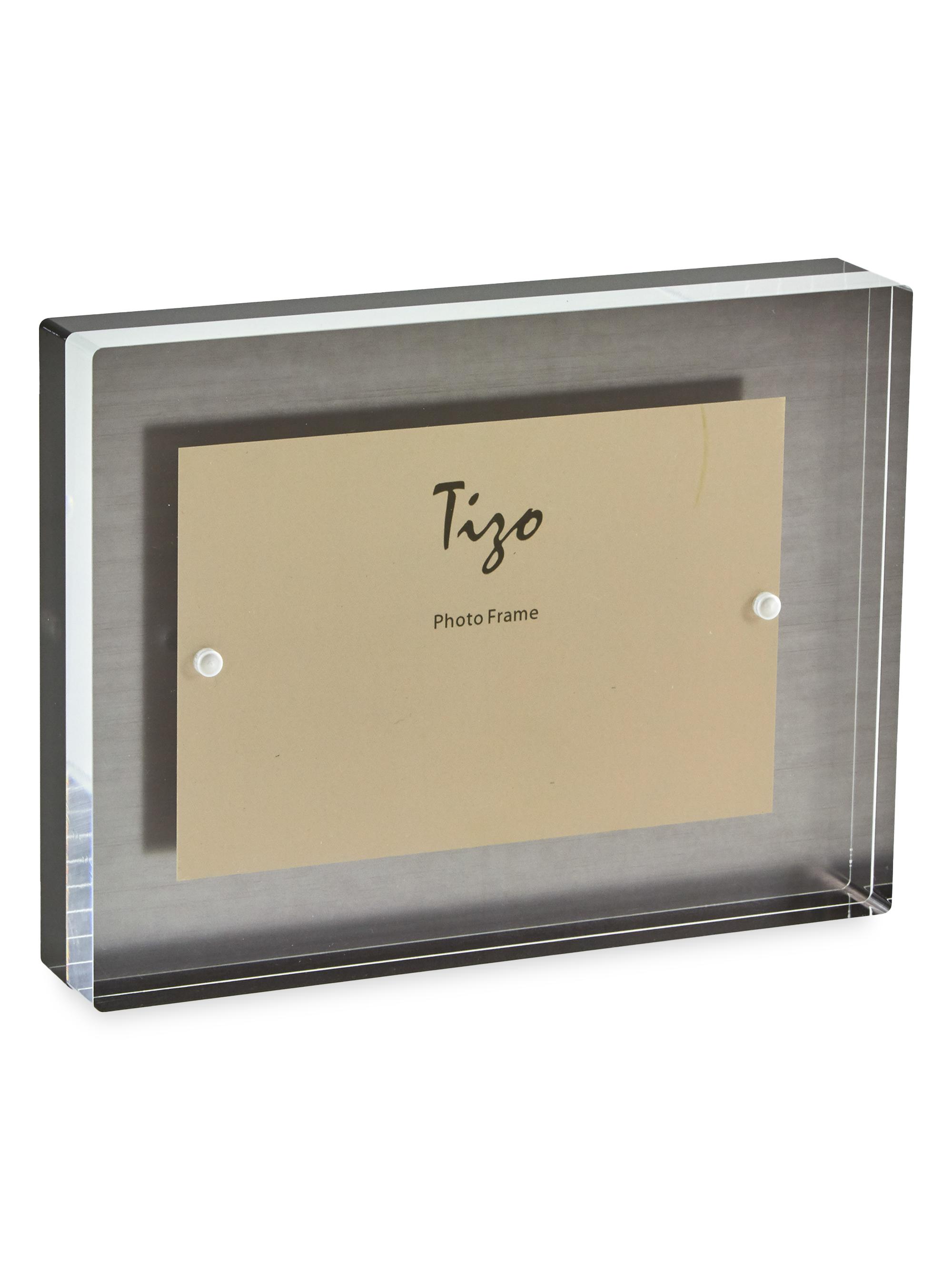 Tizo Floating Block Frame - Silver 5'' x 7 ''
