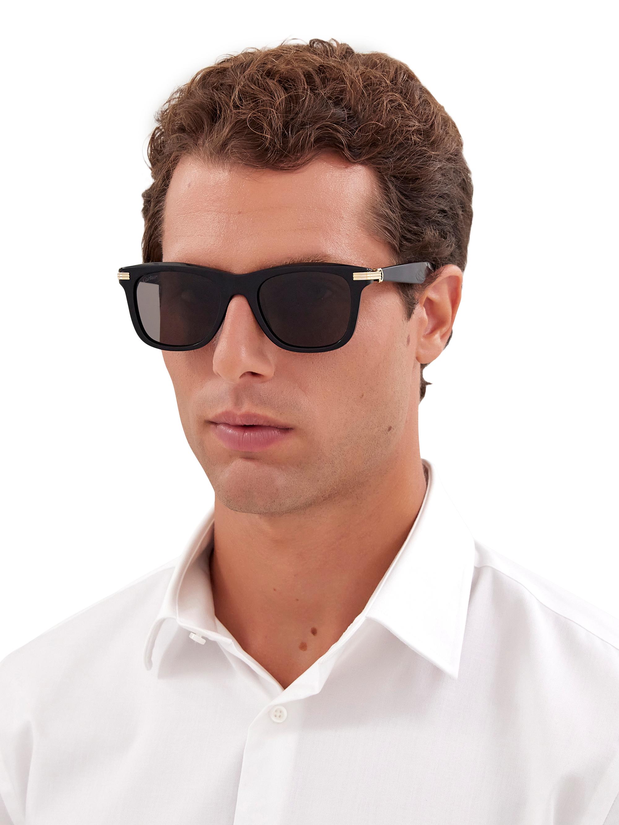 Cartier Première De Cartier 53MM Square Acetate Sunglasses | Saks