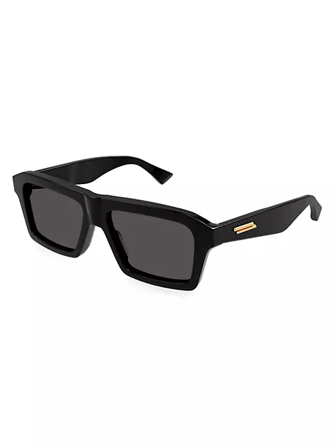 Bottega Veneta Men's Square Acetate Sunglasses