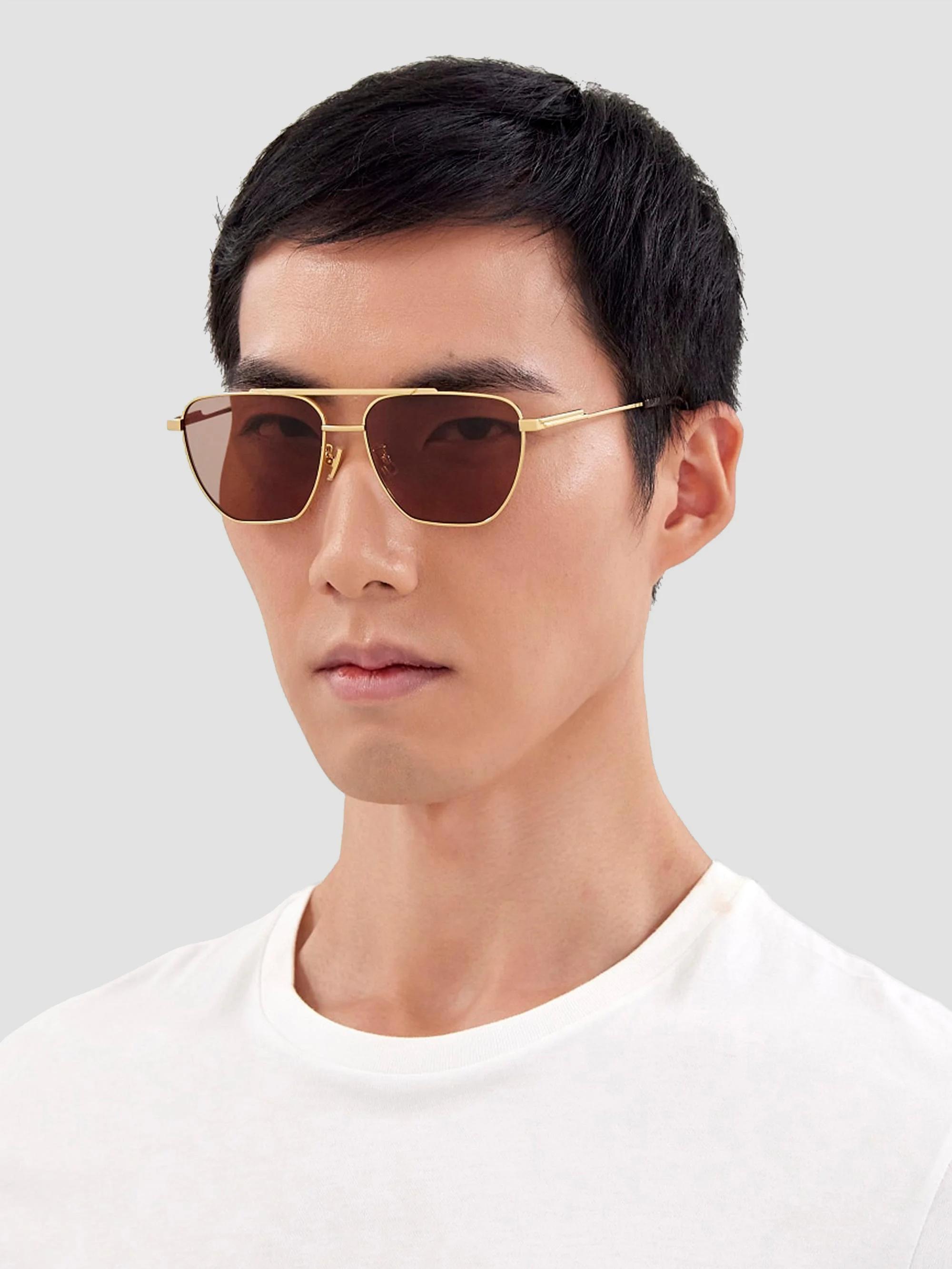 Bottega Veneta Light Ribbon Square Sunglasses BOTTEGA VENETA EYEWEAR Ribbon square-frame acetate  main image 4