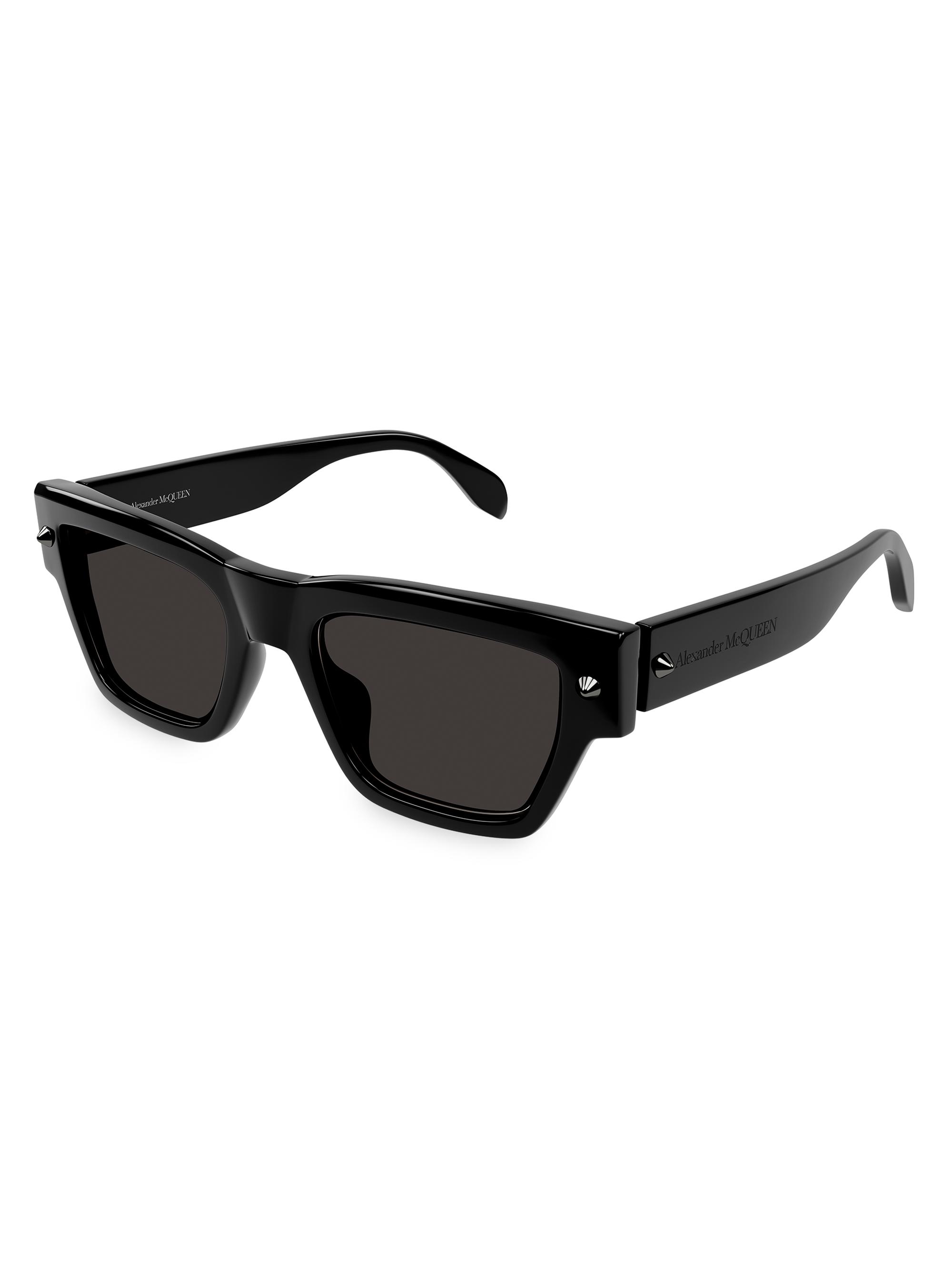 McQueen Floating Skull 54MM Square Sunglasses | Saks Fifth