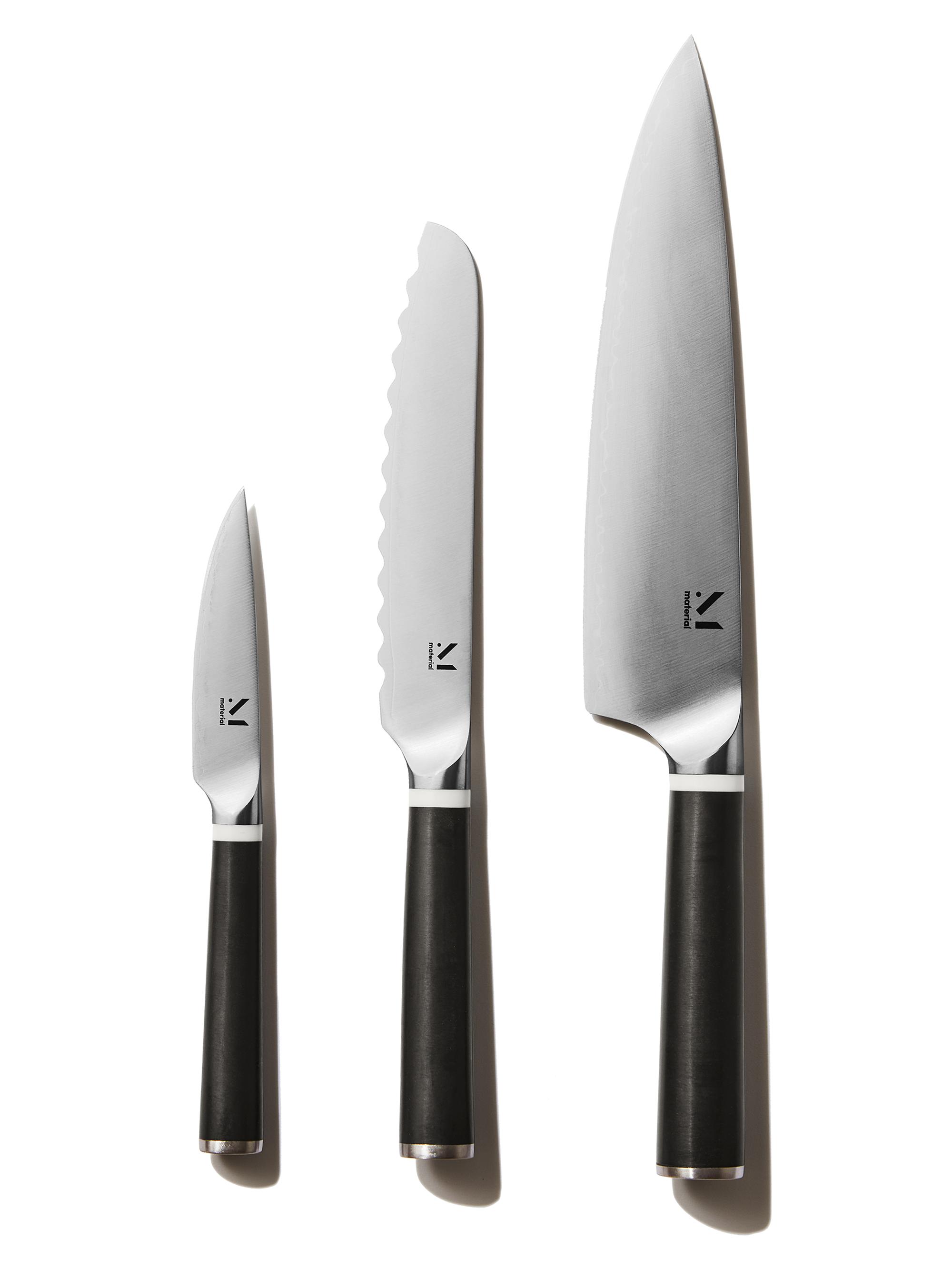 Material Knife Trio - Almost Black