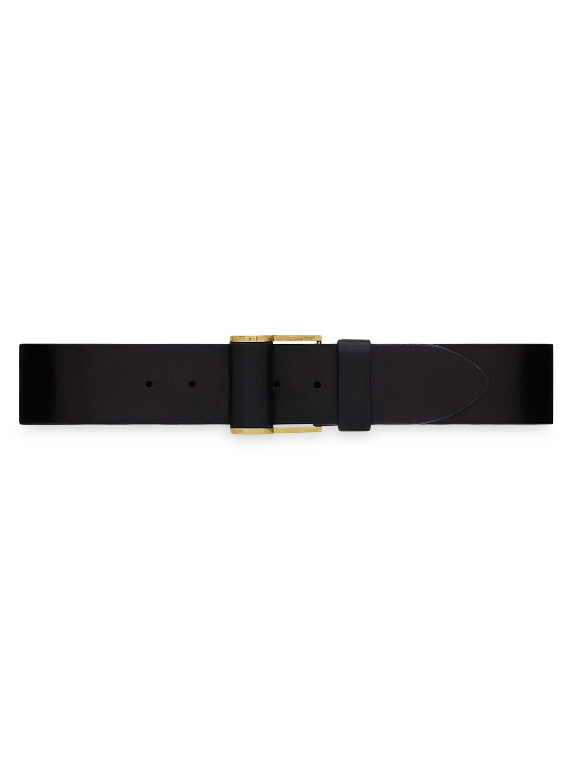 Saint Laurent Corset Belt With Covered Buckle In Vegetable  display picture 1